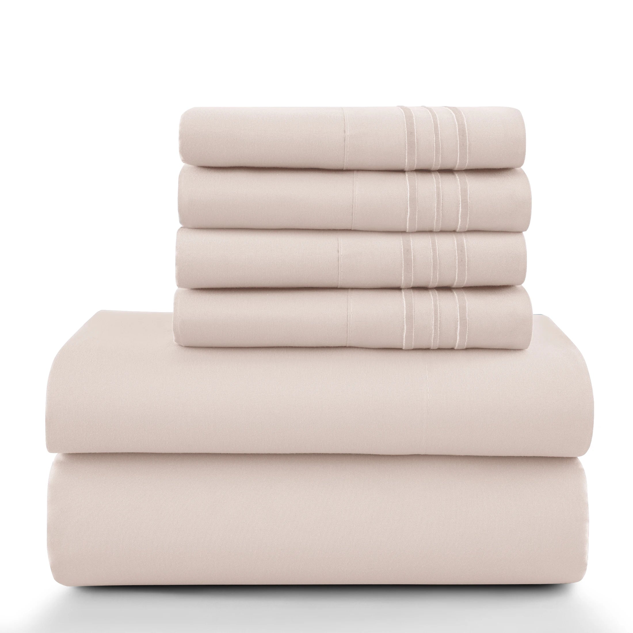6Pc Solid Sheet Set