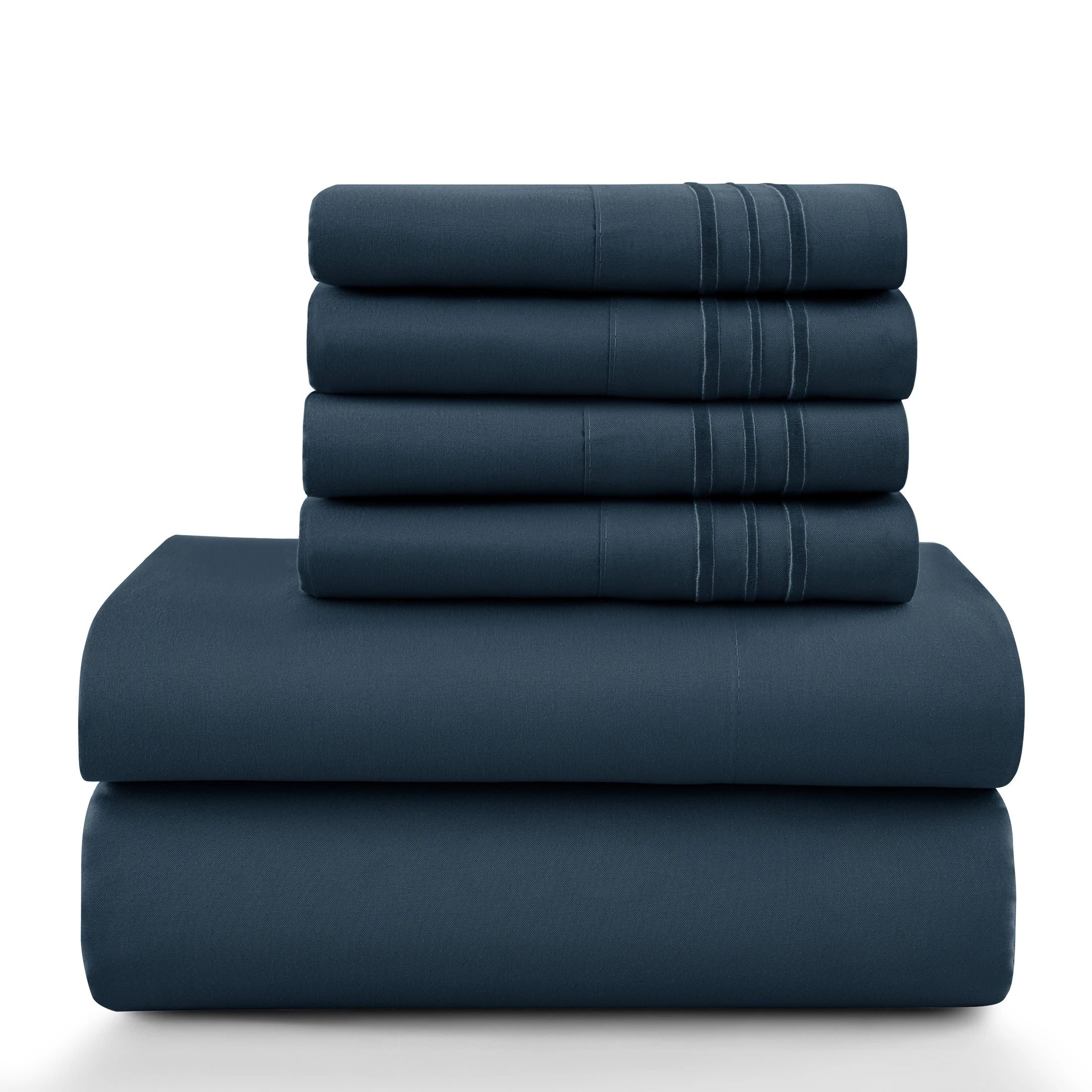 6Pc Solid Sheet Set