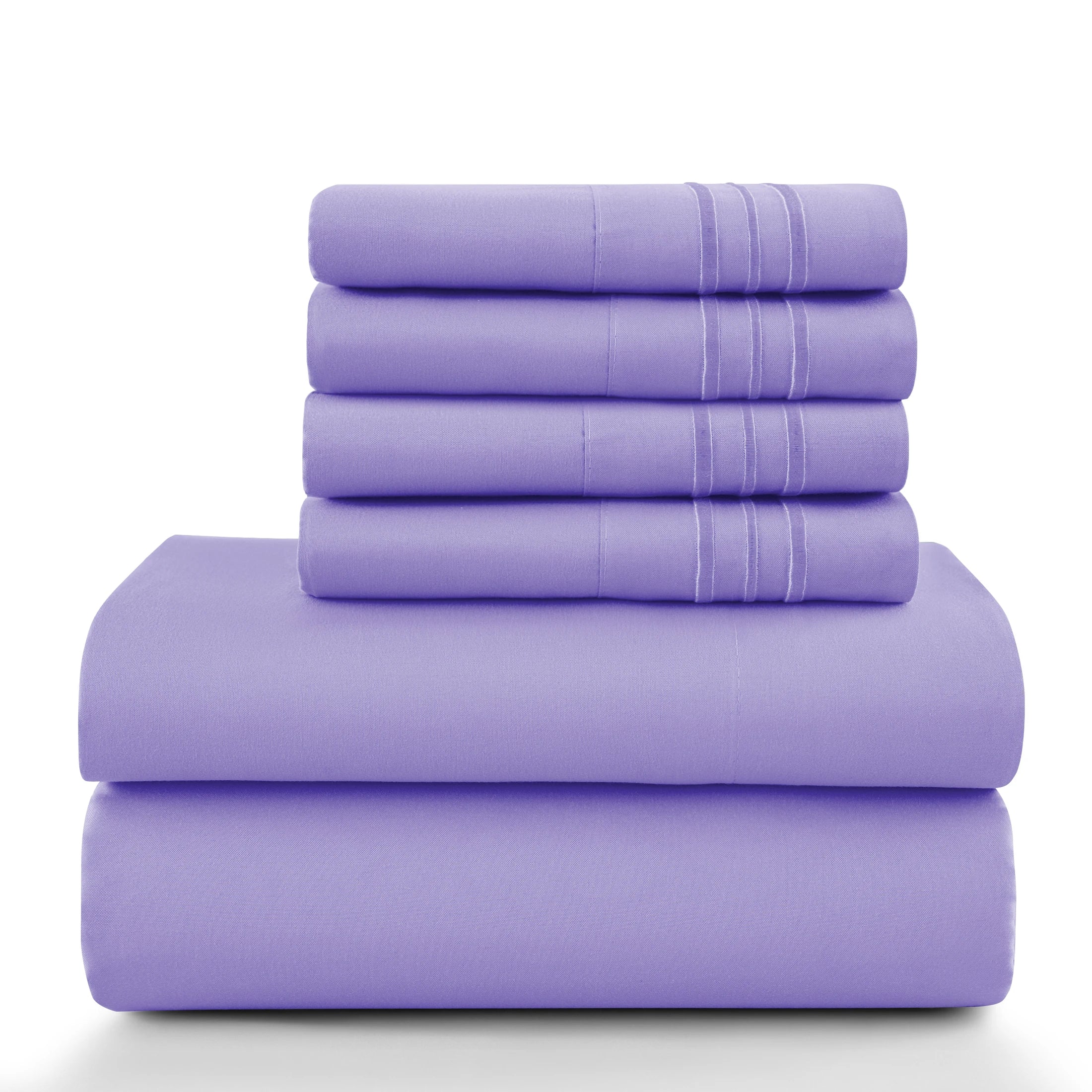 6Pc Solid Sheet Set