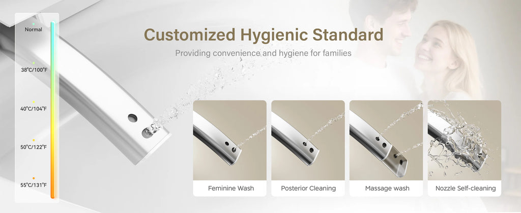 Smart Toilet with Built-in Bidet