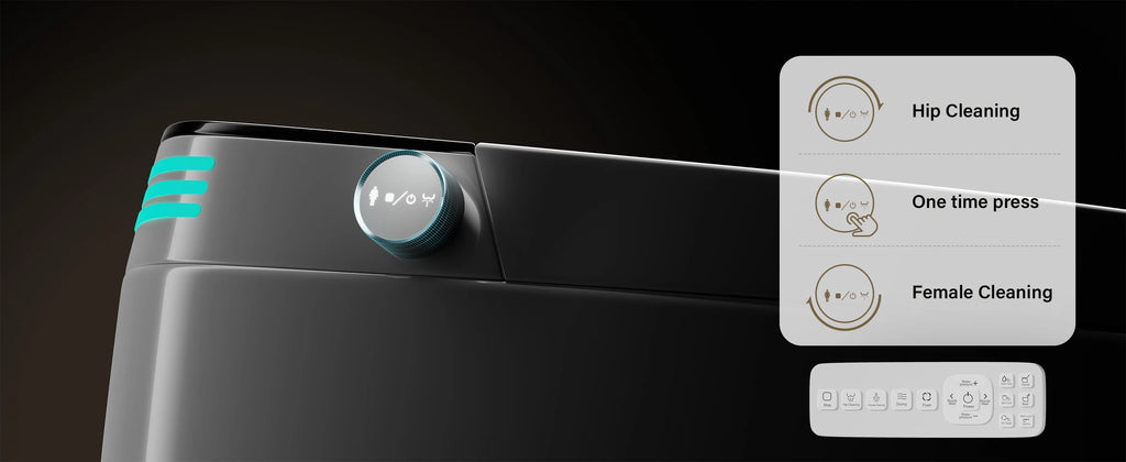 Smart Toilet with Built-in Bidet