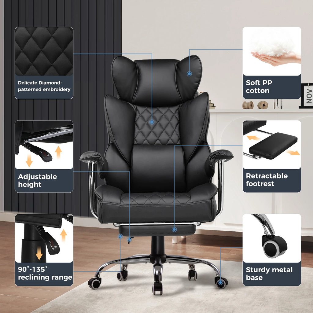 Big and Tall Gaming Chair with Pocket