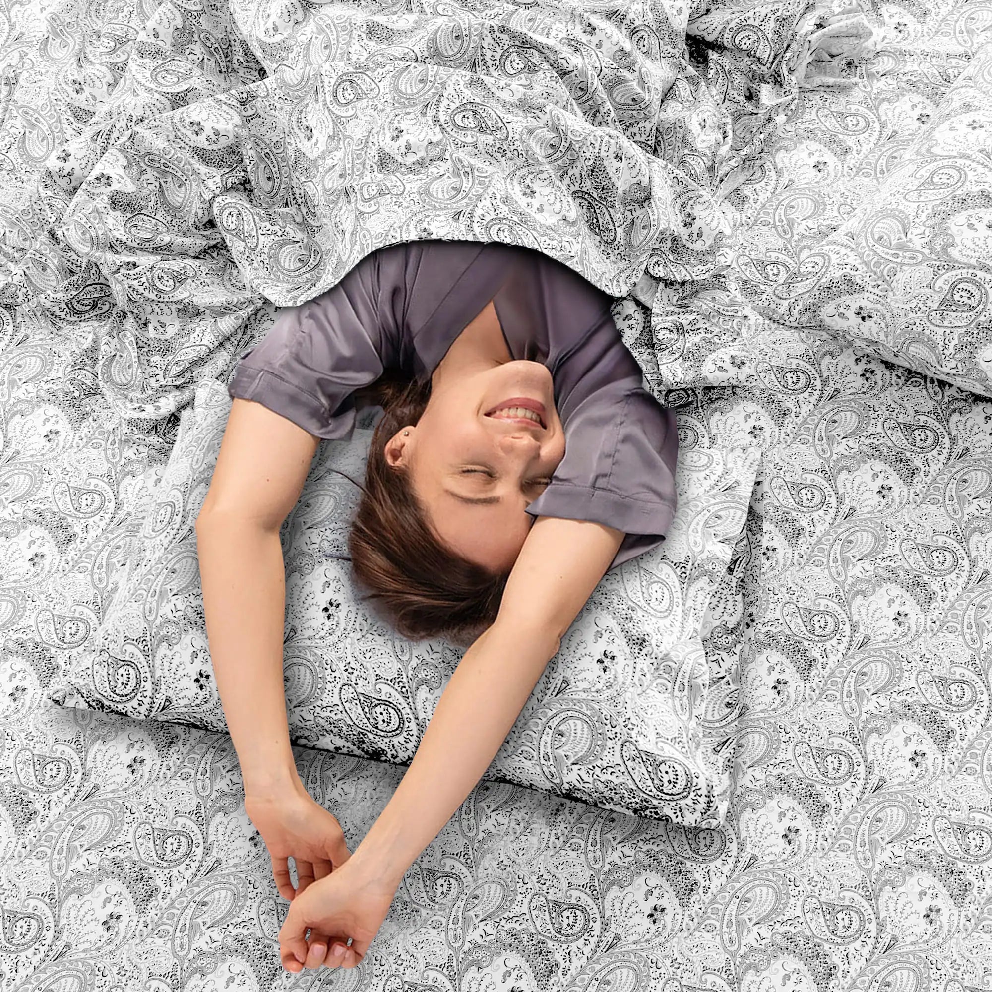 4-Piece Paisley Bed Sheet Set