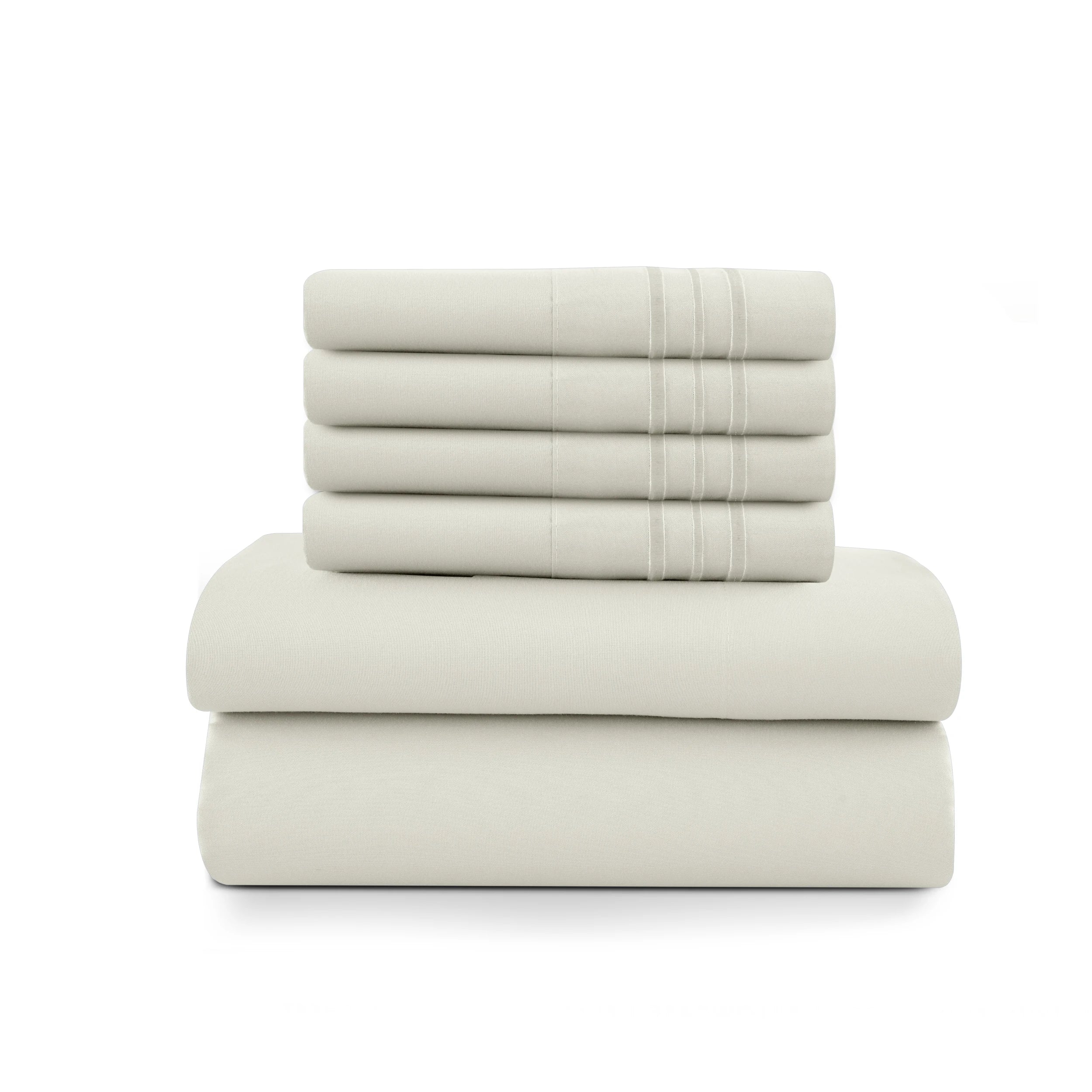 6Pc Solid Sheet Set