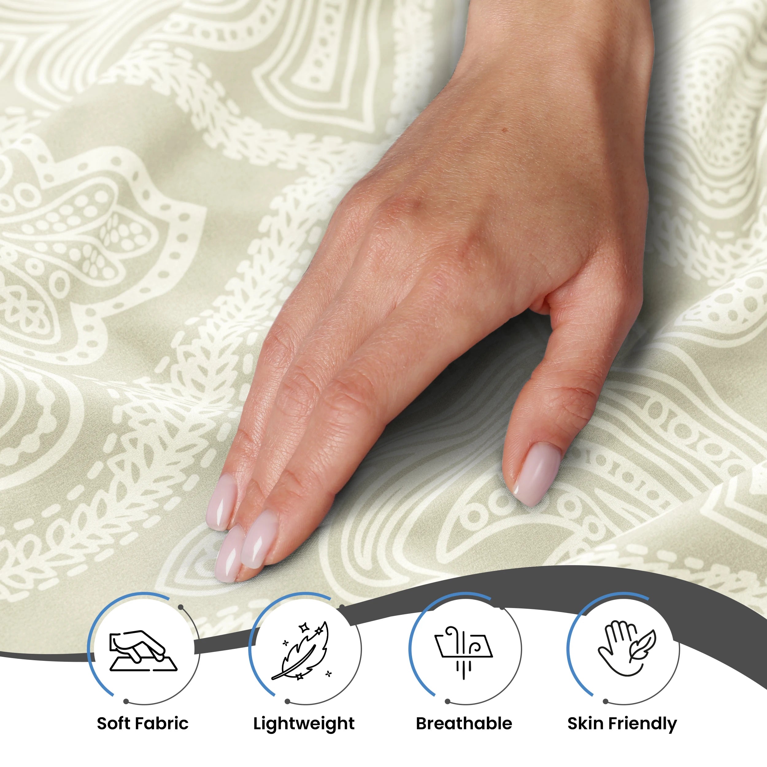 6Pc Paisley Sheet Set