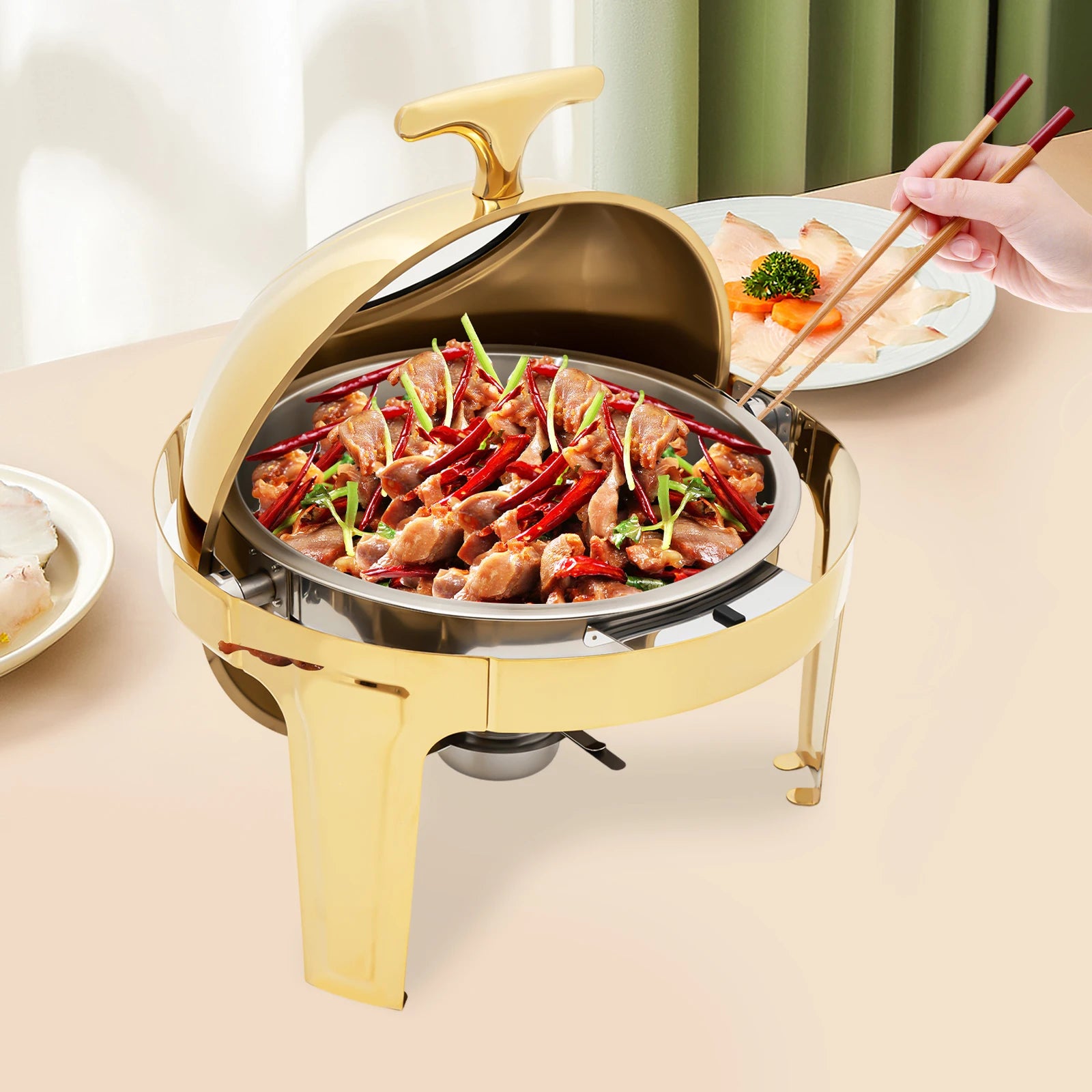 Round Chafing Dish Buffet Set