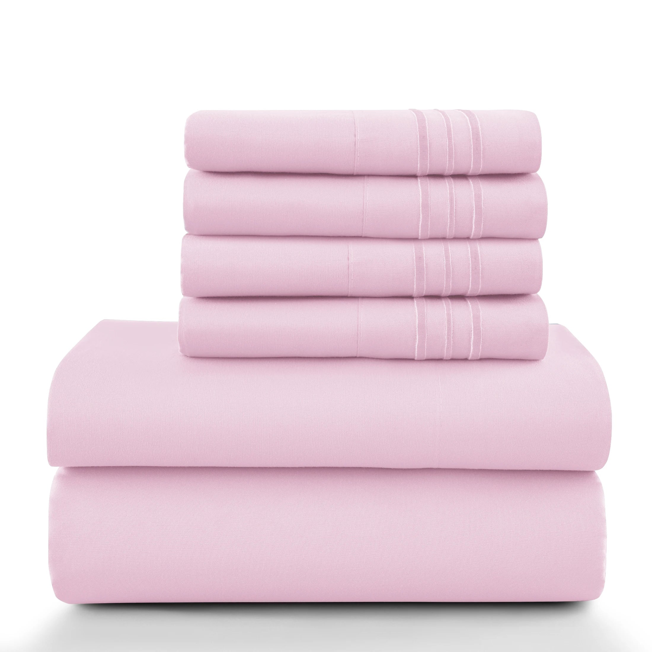 6Pc Solid Sheet Set