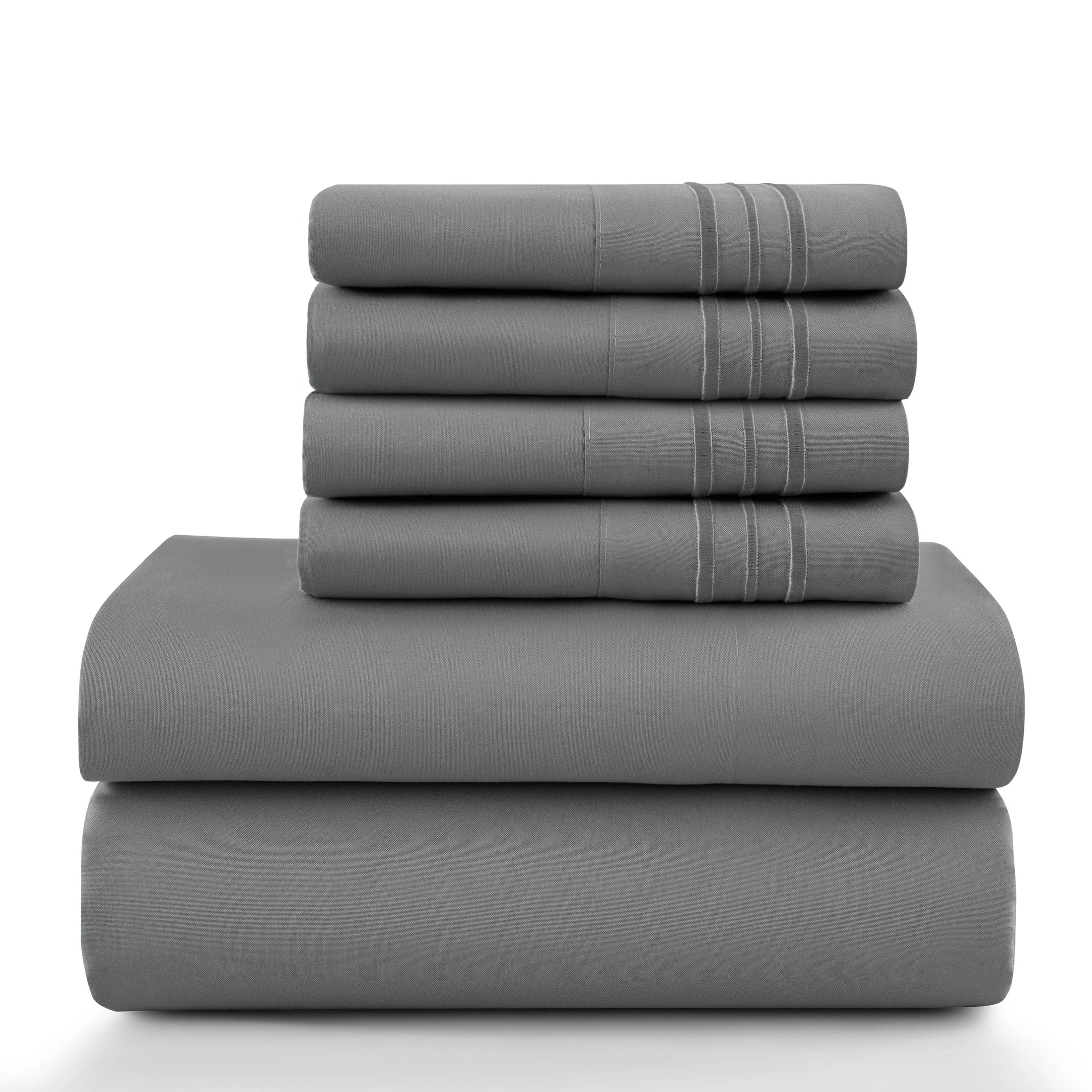 6Pc Solid Sheet Set
