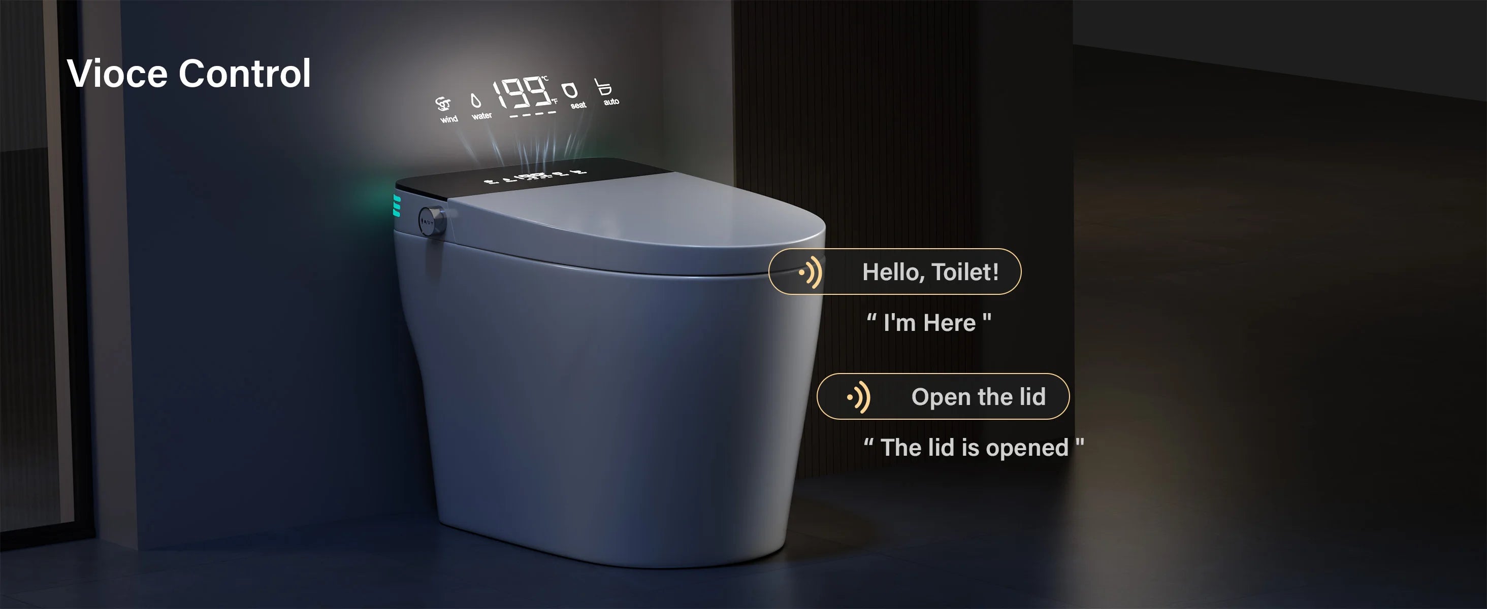 Smart Toilet with Built-in Bidet