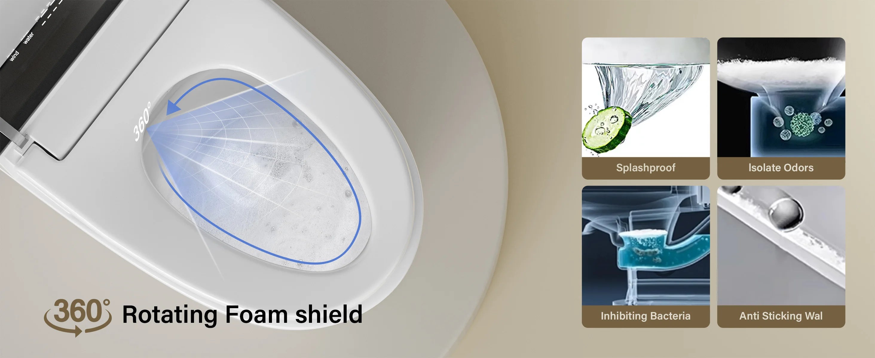 Smart Toilet with Built-in Bidet