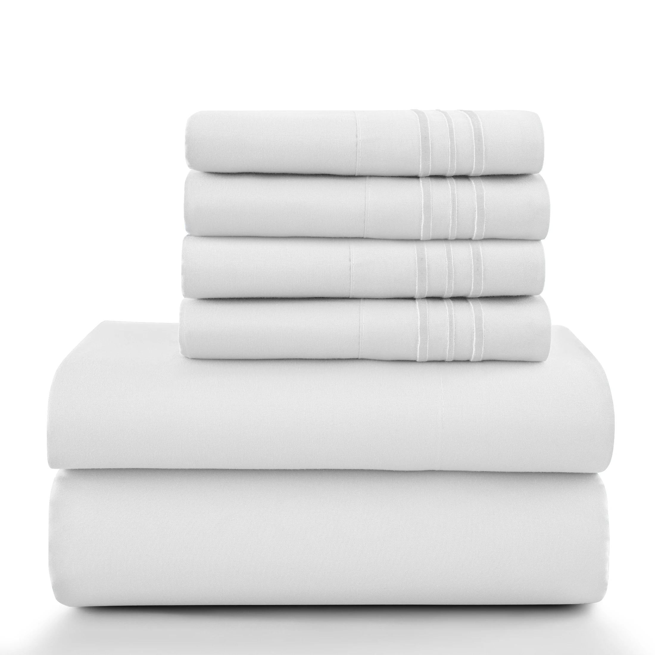6Pc Solid Sheet Set