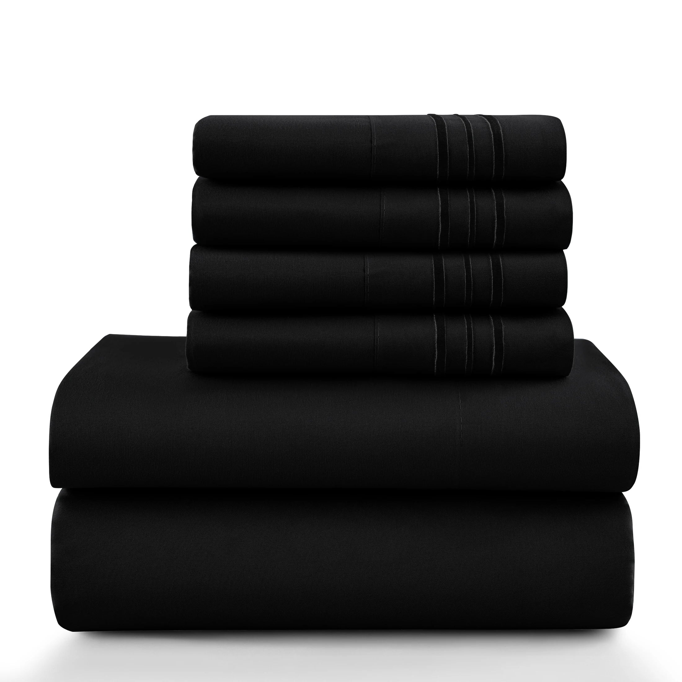 6Pc Solid Sheet Set