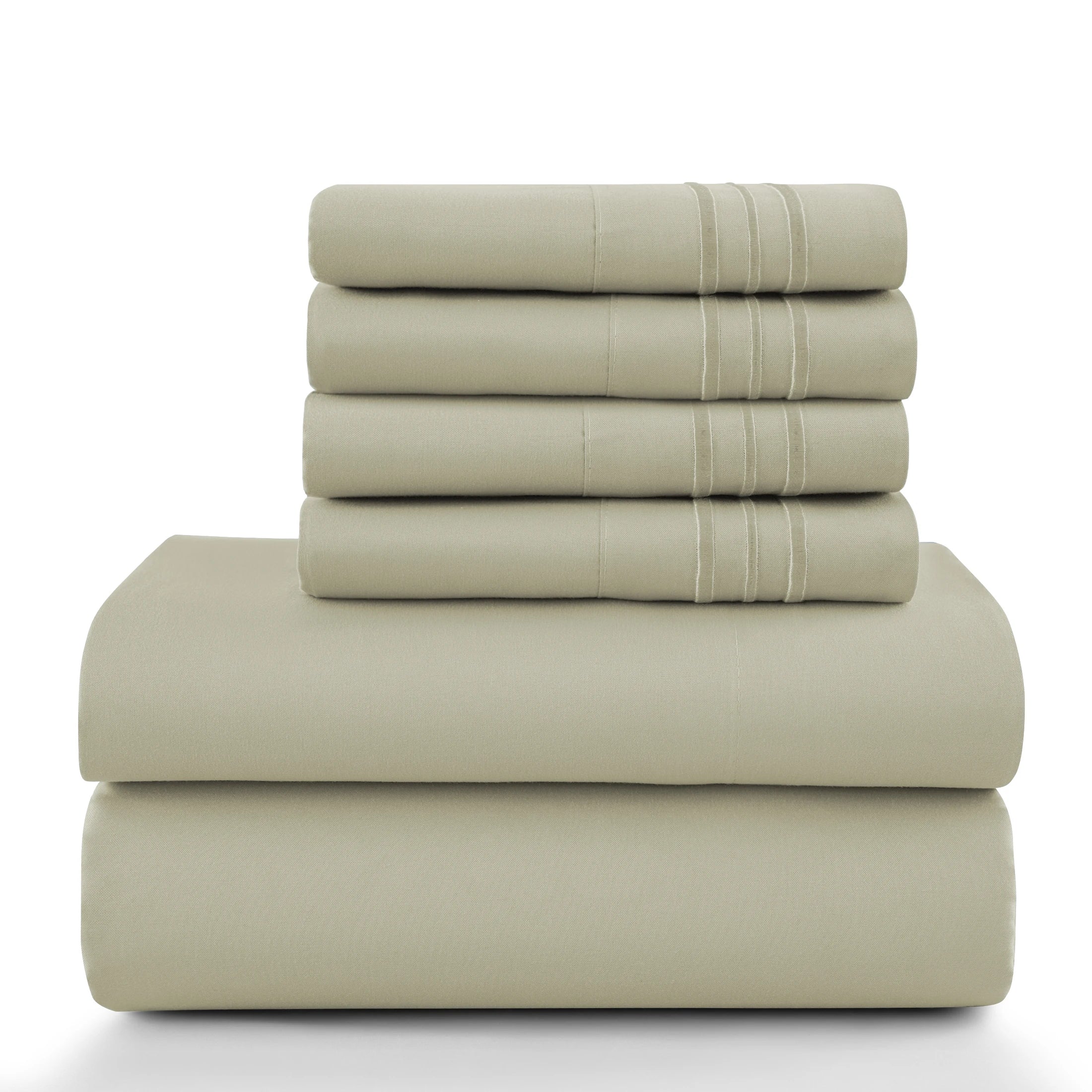 6Pc Solid Sheet Set