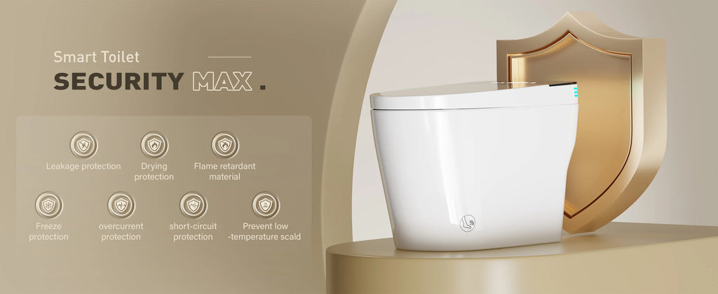 Smart Toilet with Built-in Bidet