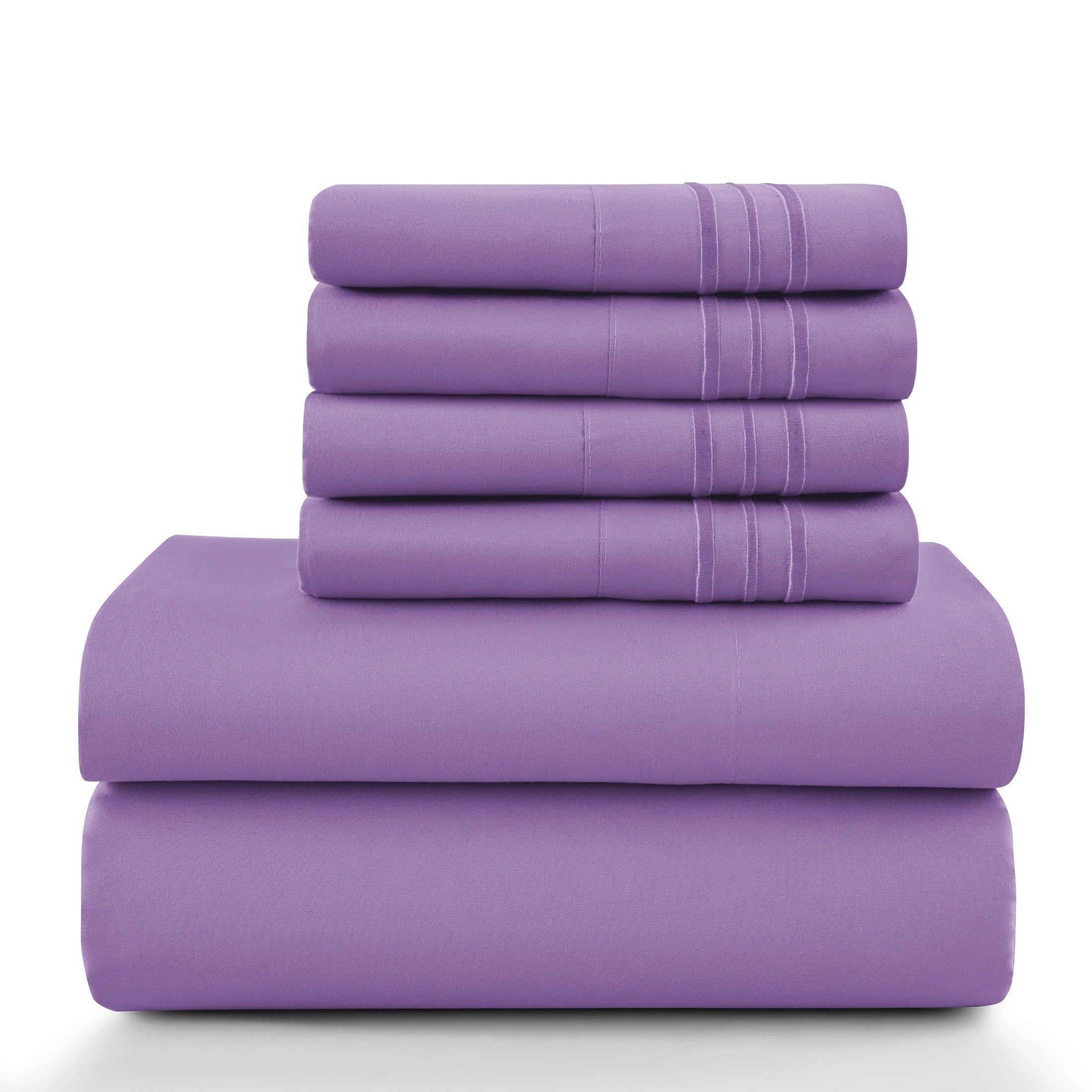 6Pc Solid Sheet Set