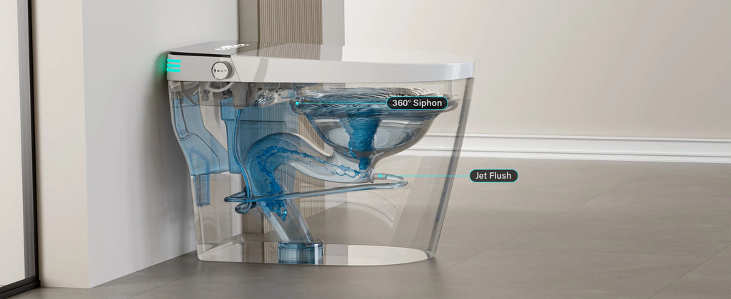 Smart Toilet with Built-in Bidet