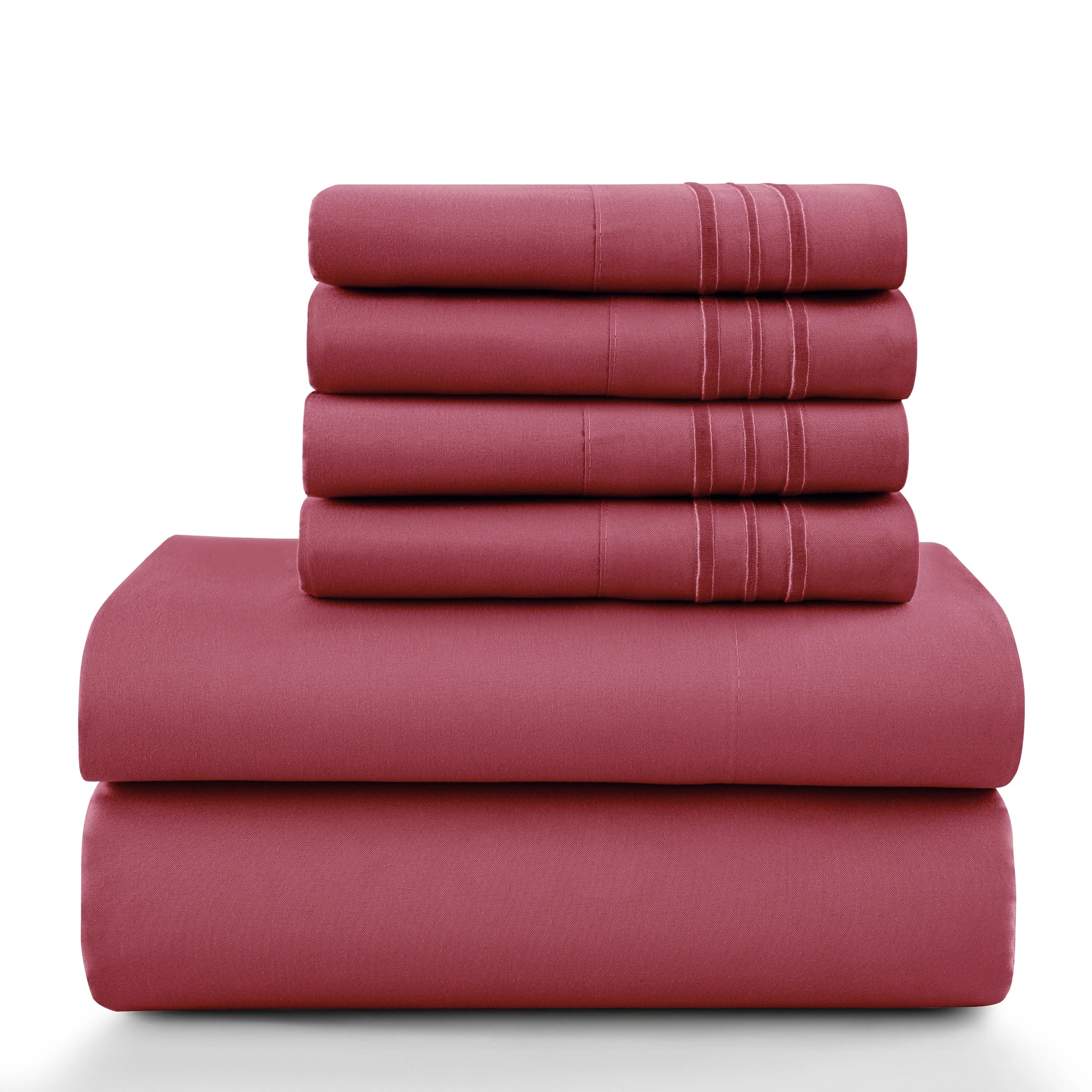 6Pc Solid Sheet Set
