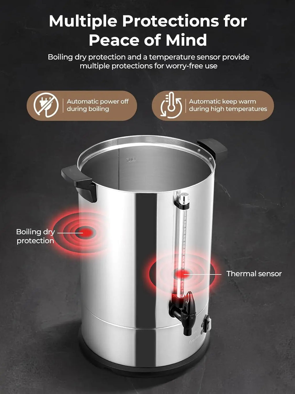 Commercial Coffee Maker Electric Hot Beverage Dispenser
