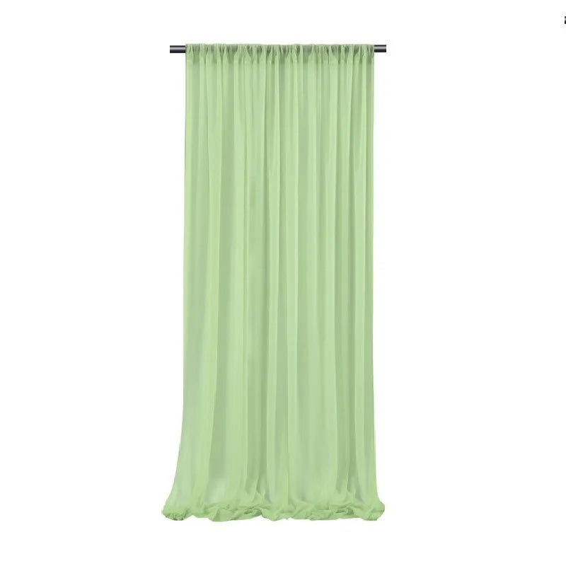 Backdrop Curtains Wrinkle-Free Sheer Chiffon