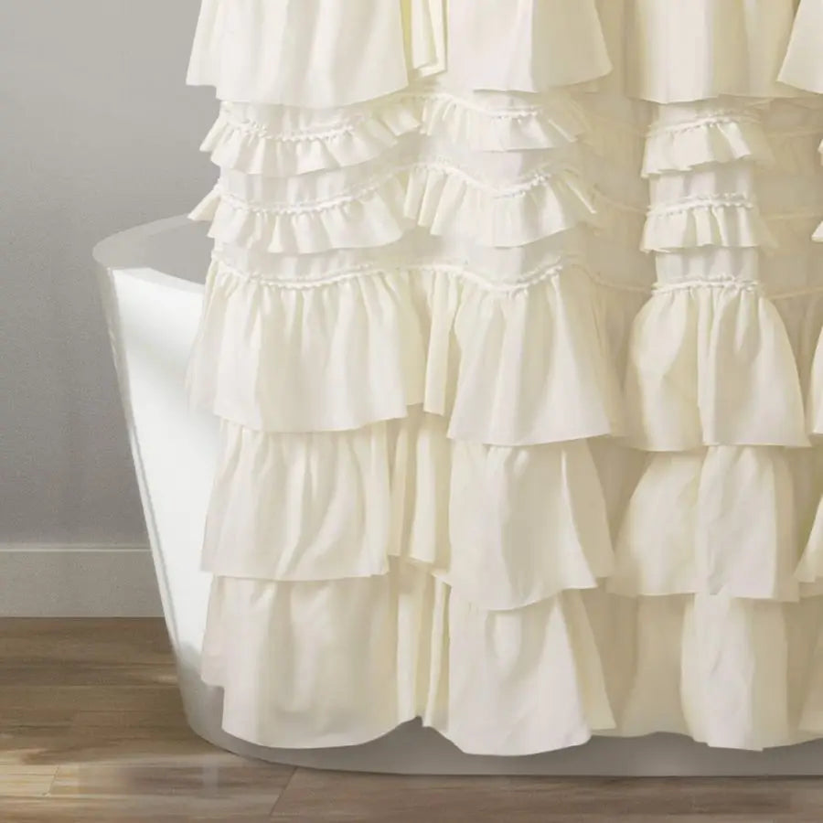 Ruffled Shower Curtain