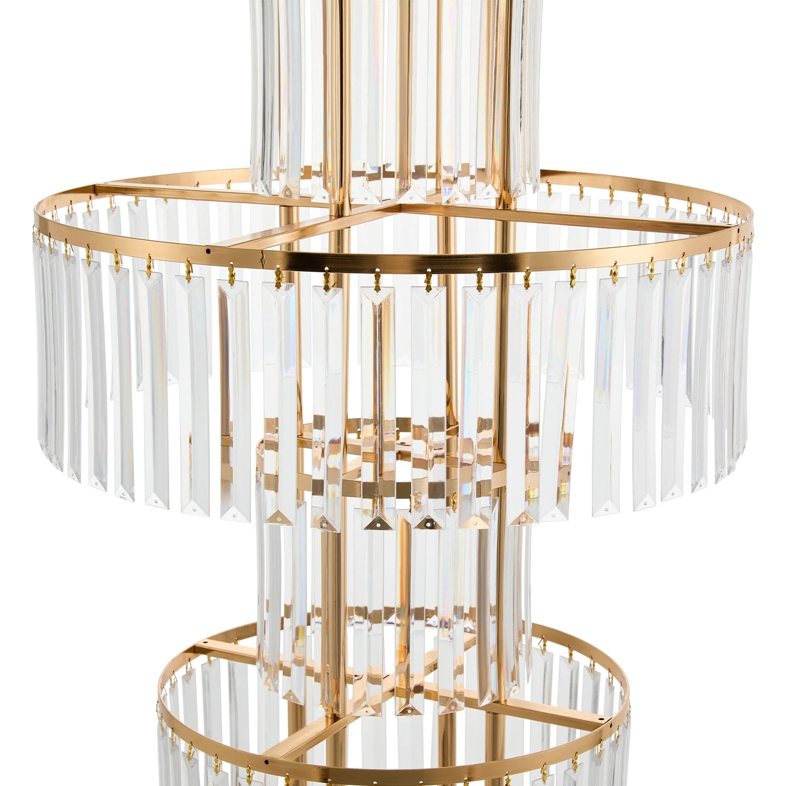 2PCS 5-tier Crystal Flower Stand