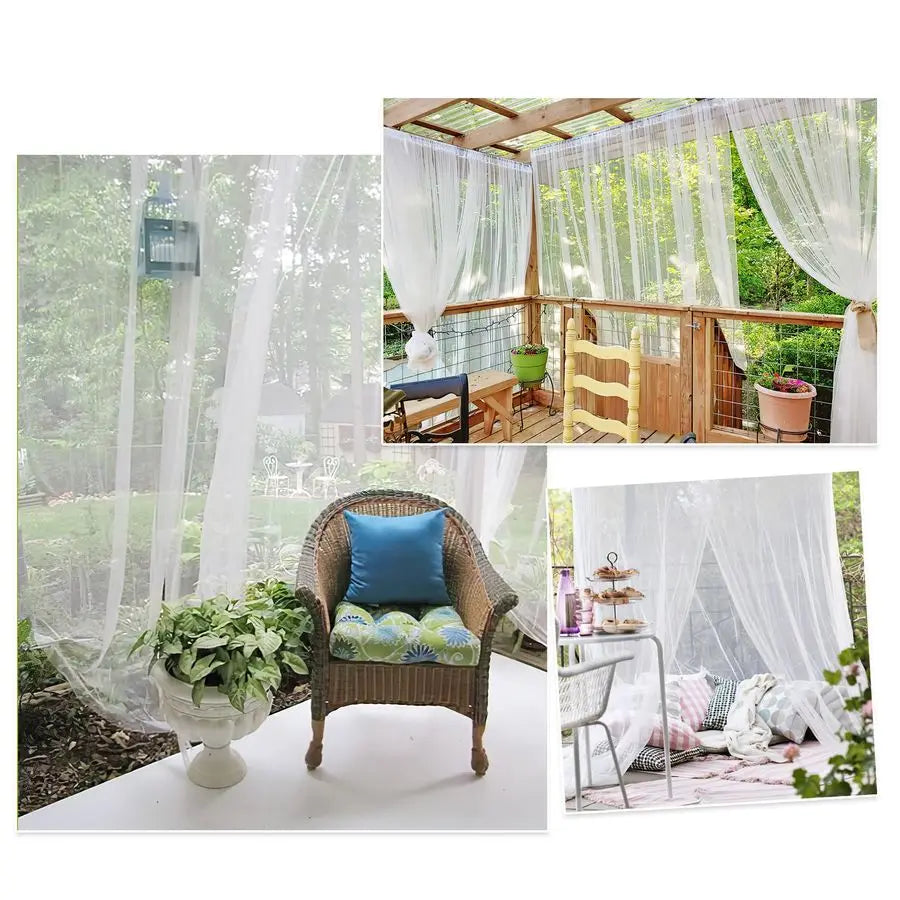 Outdoor Mosquito Net for Porch Patio Canopy Gazebo