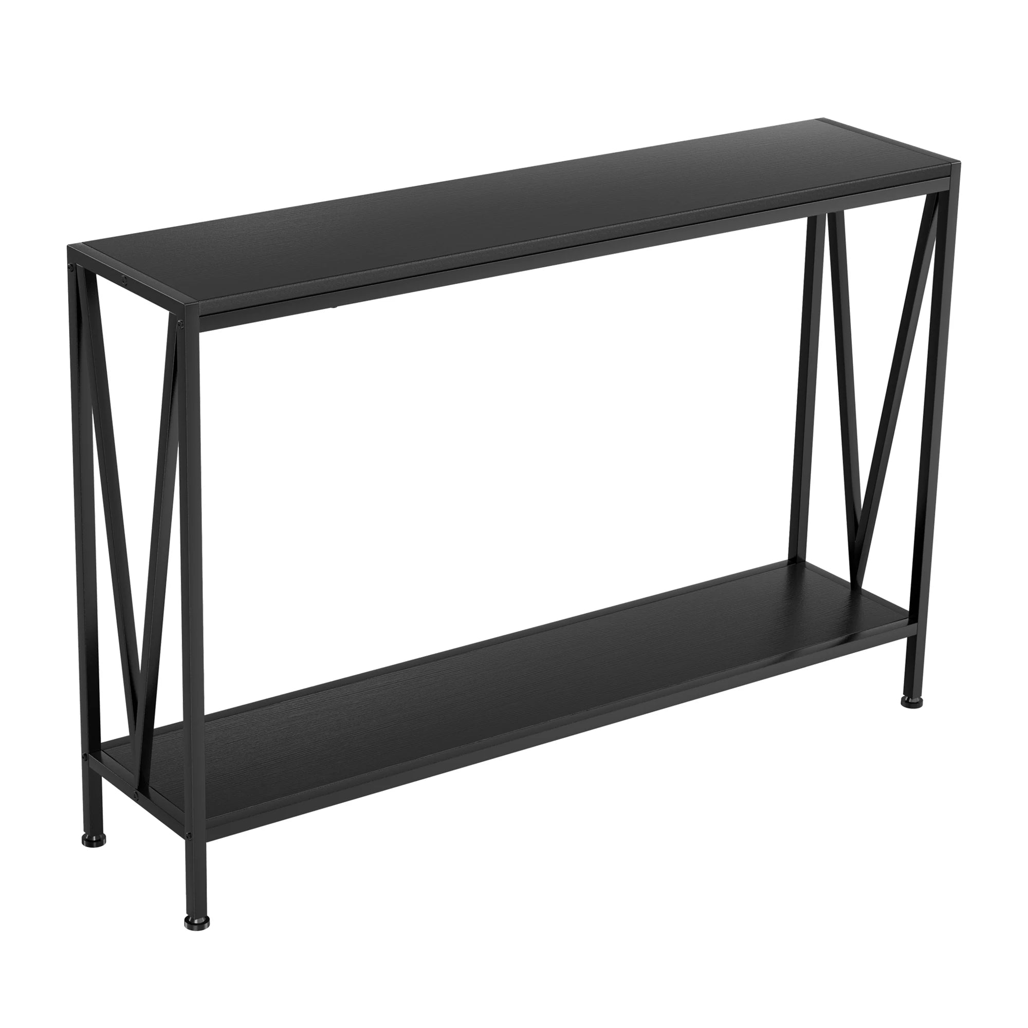 2 Tier Console Table with Storage Shelf