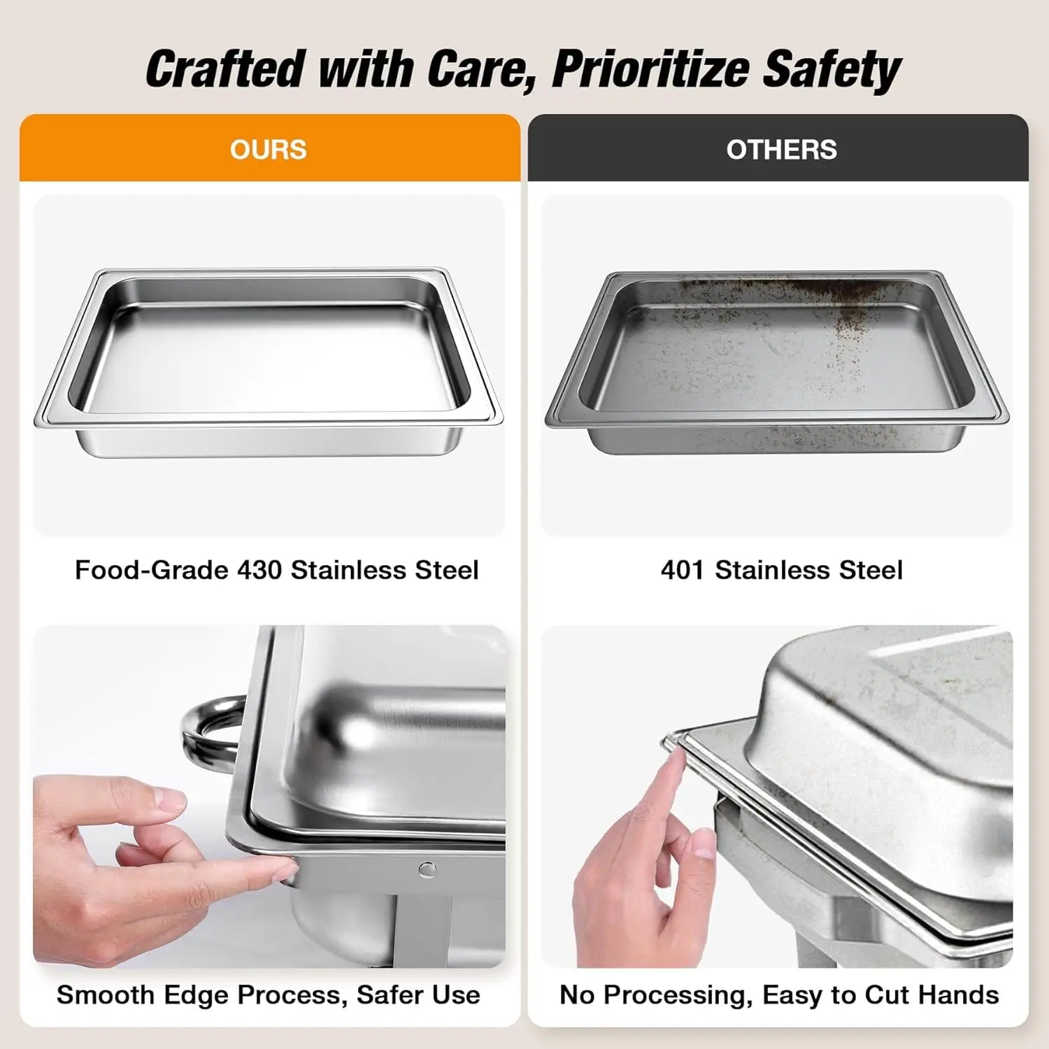 Chafing Dish Buffet Set Stainless Steel