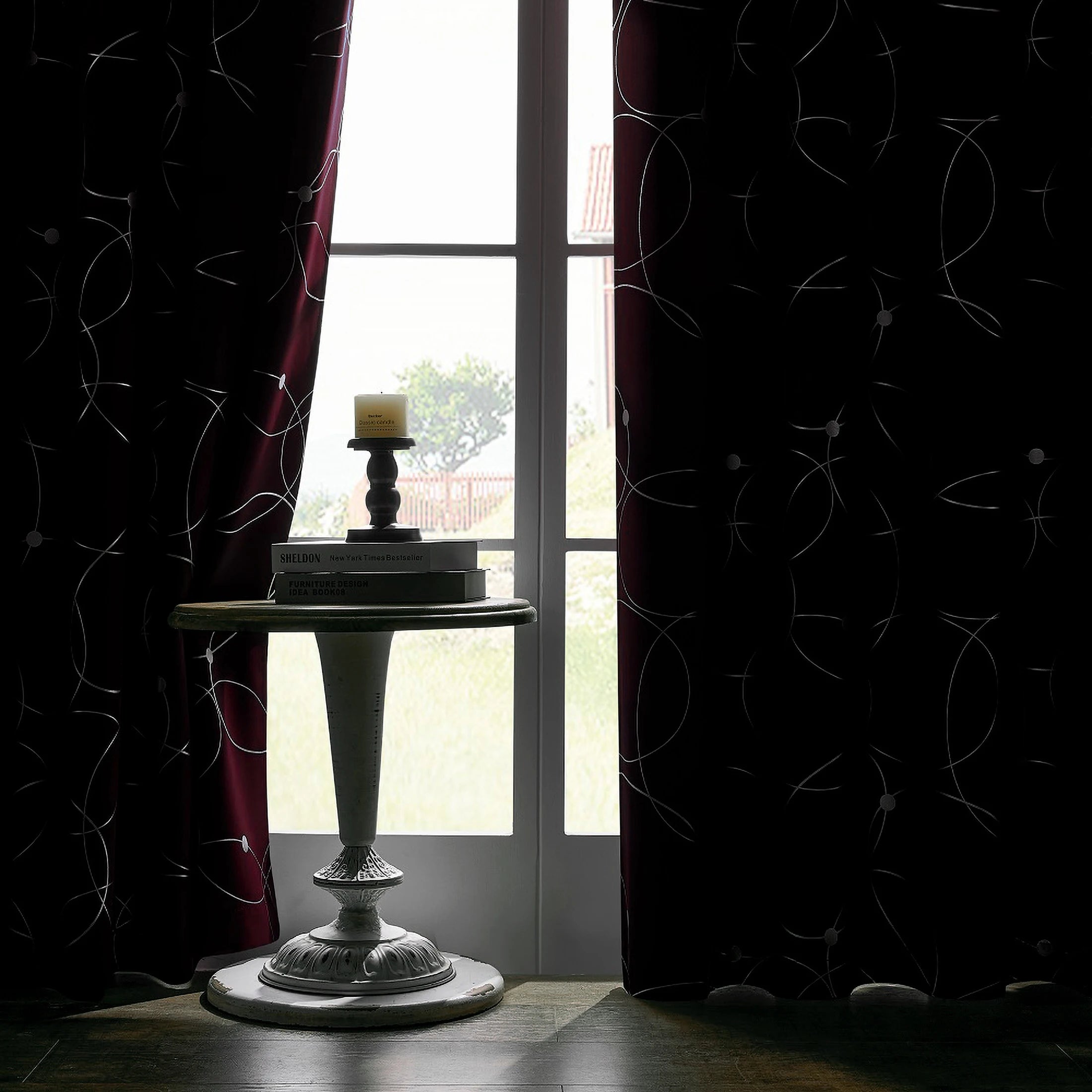 4PCS Blackout Thermal Insulated Room Darkening Curtains