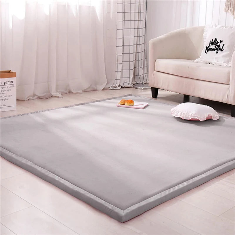 Coral Velvet Area Rug