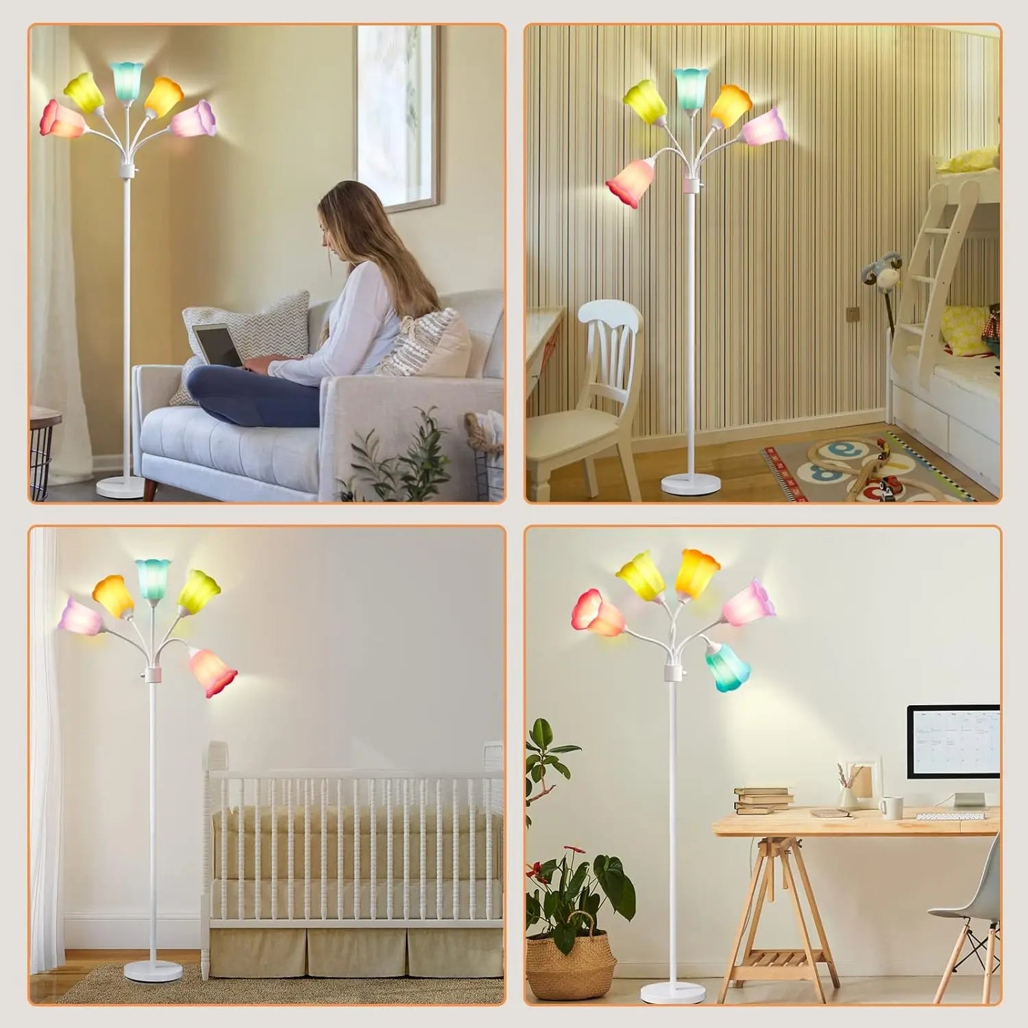 Modern Adjustable Multi-Head Floor Lamp