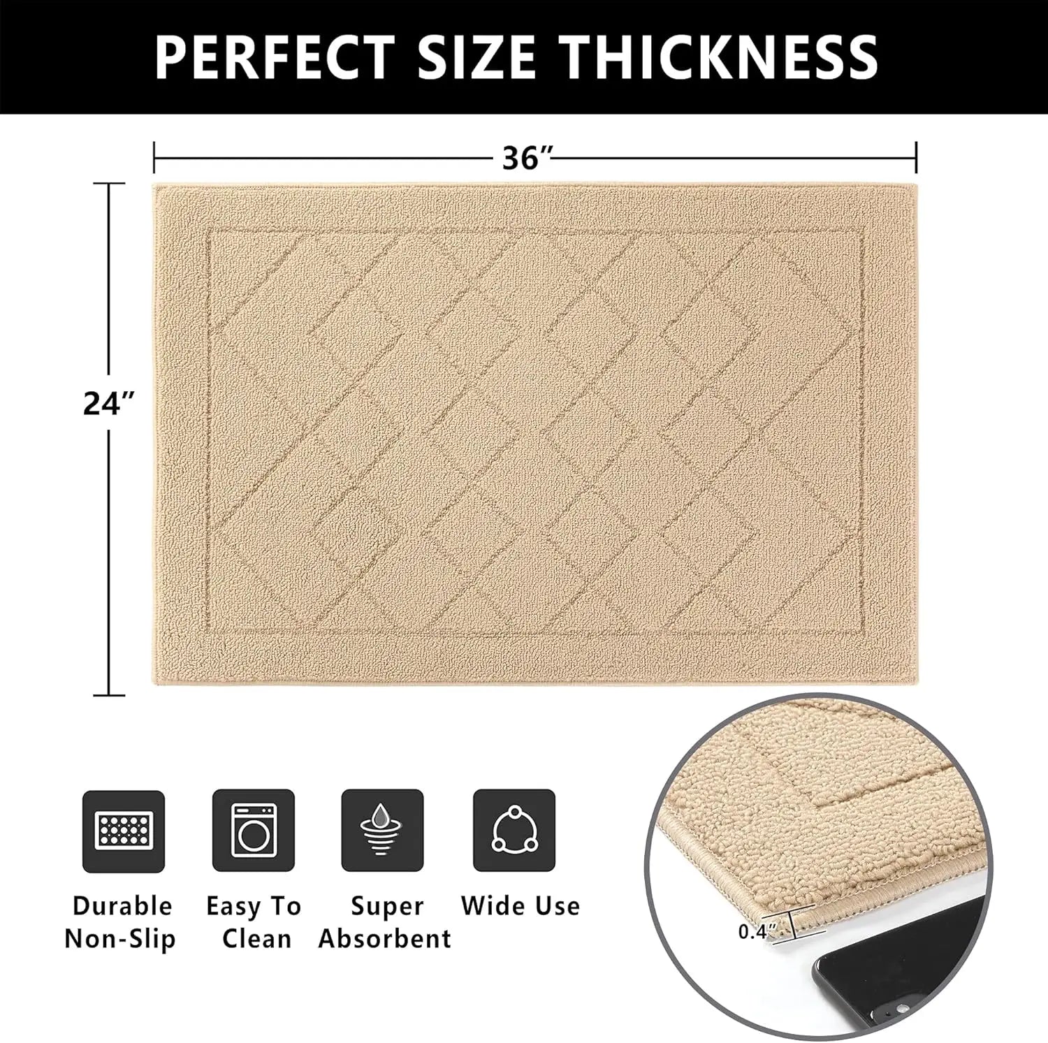Rubber Backing Non Slip Mats