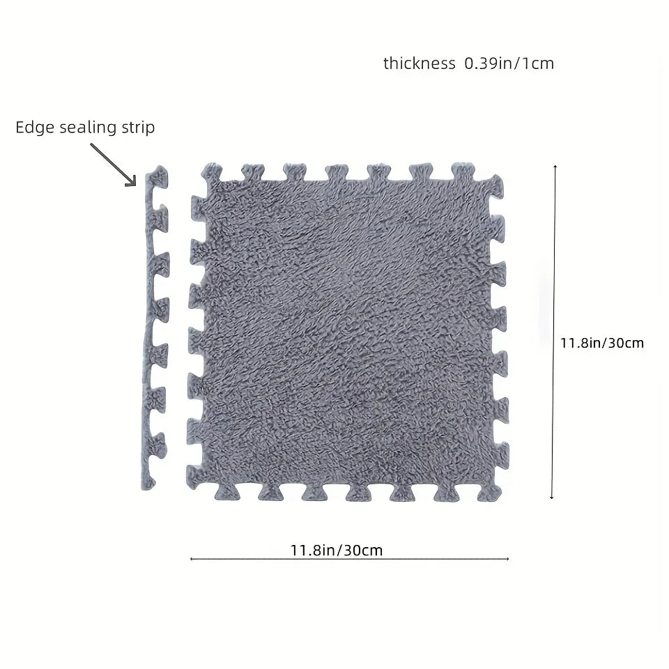 24PCS Solid interlocking foam mat