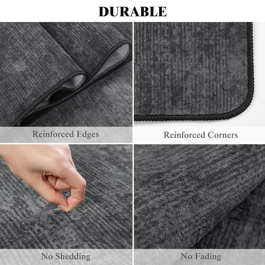 Area Rugs for Living Room Stain Resistant Non Slip