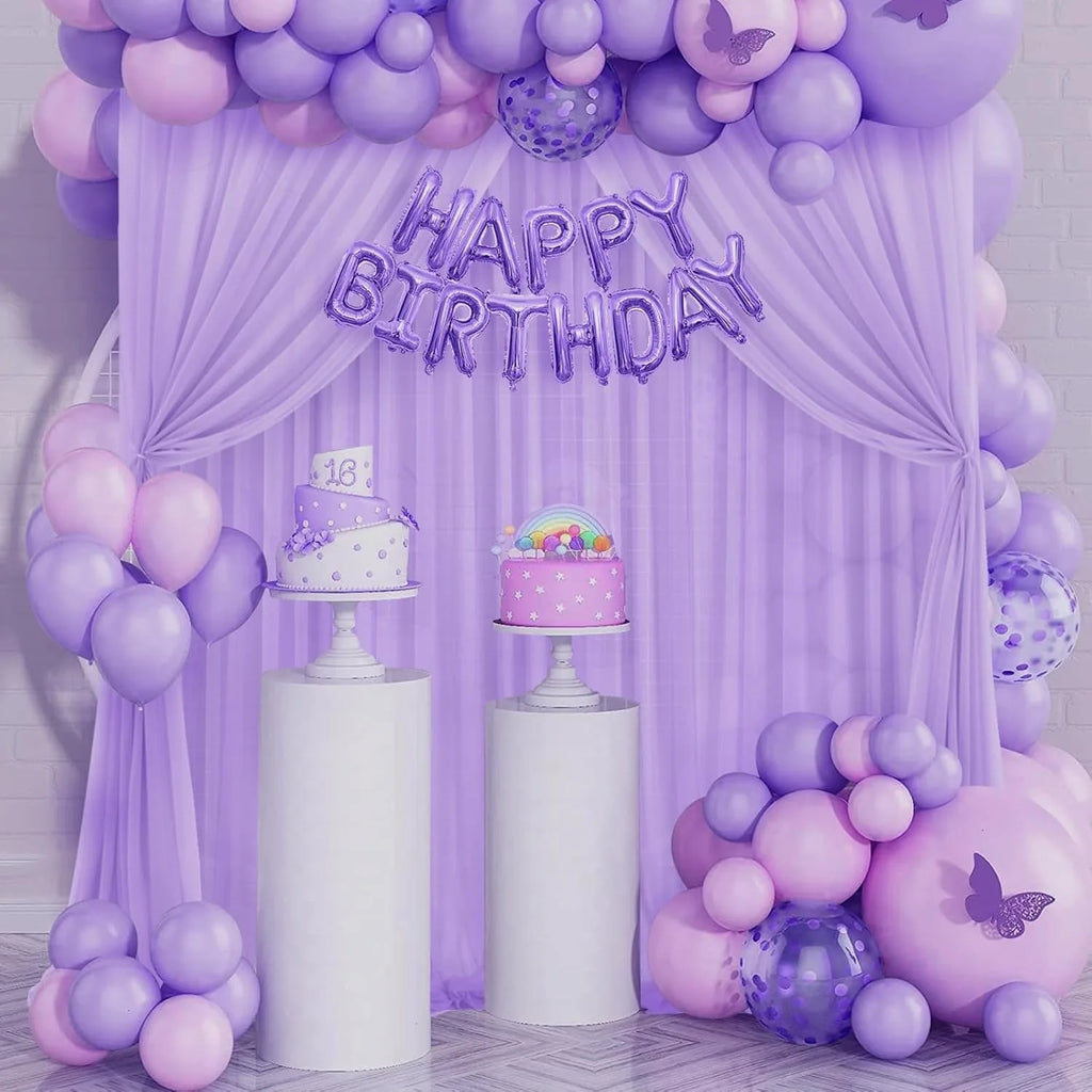 Backdrop Curtains Wrinkle-Free Sheer Chiffon