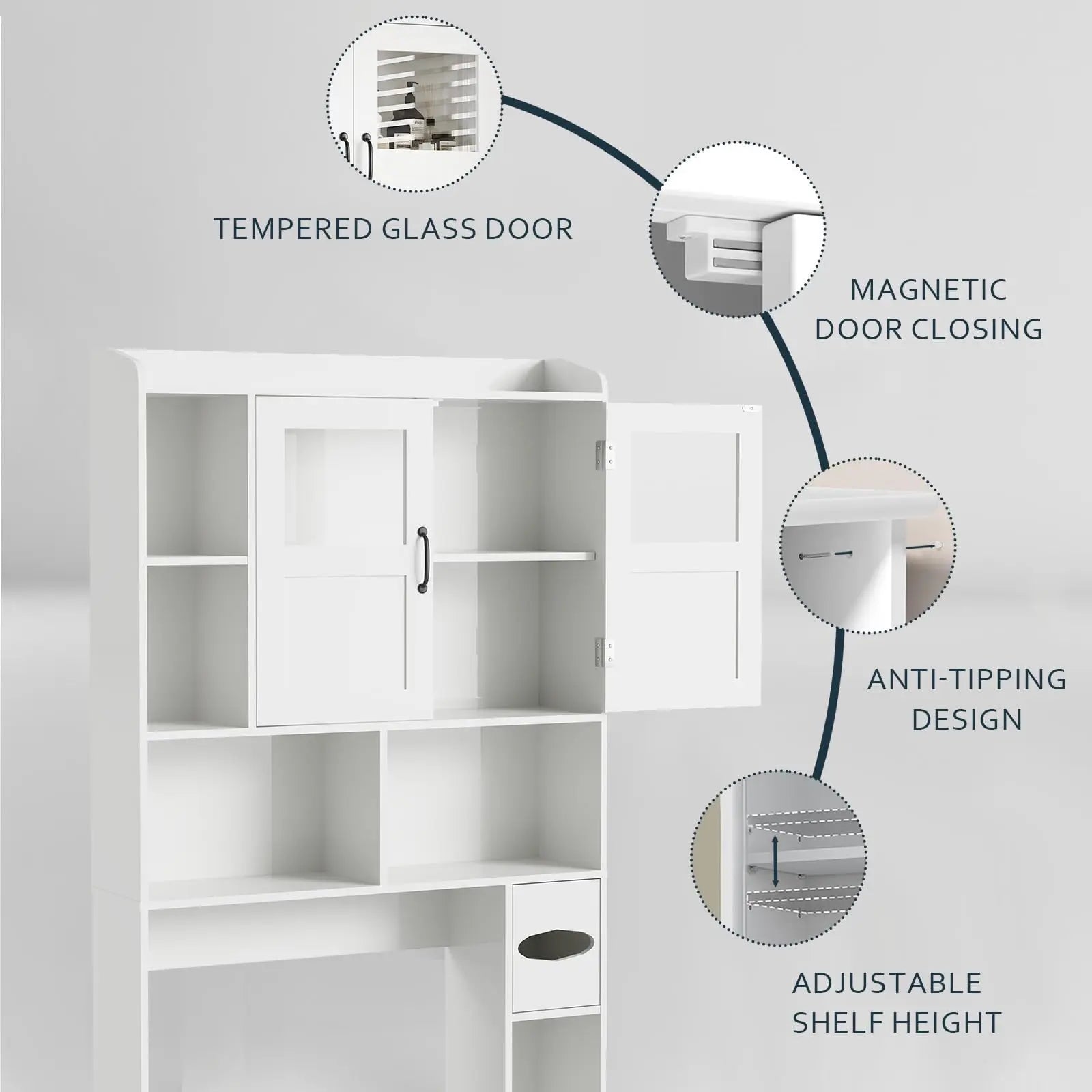 Over Toilet Storage Cabinet