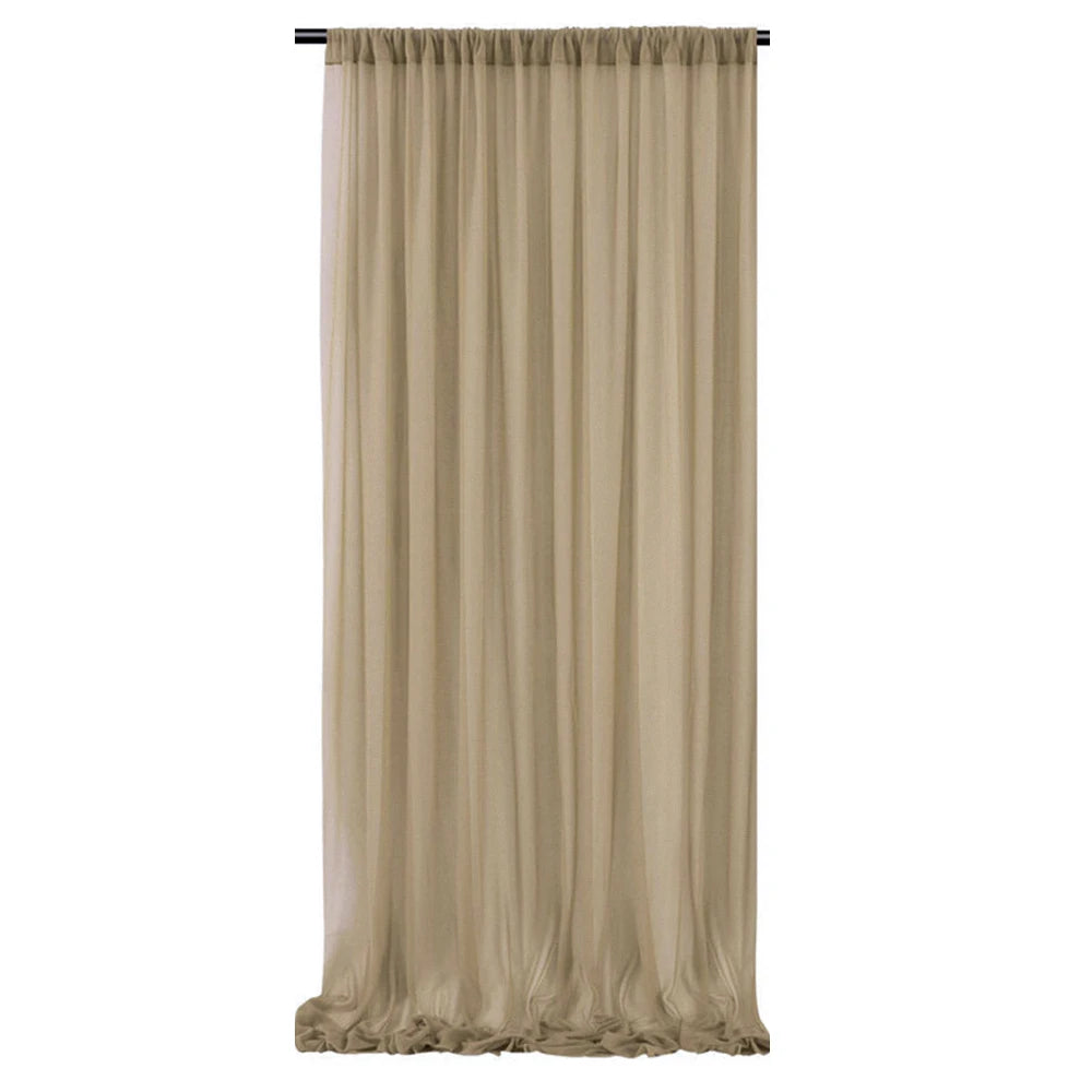 Backdrop Curtains Wrinkle-Free Sheer Chiffon