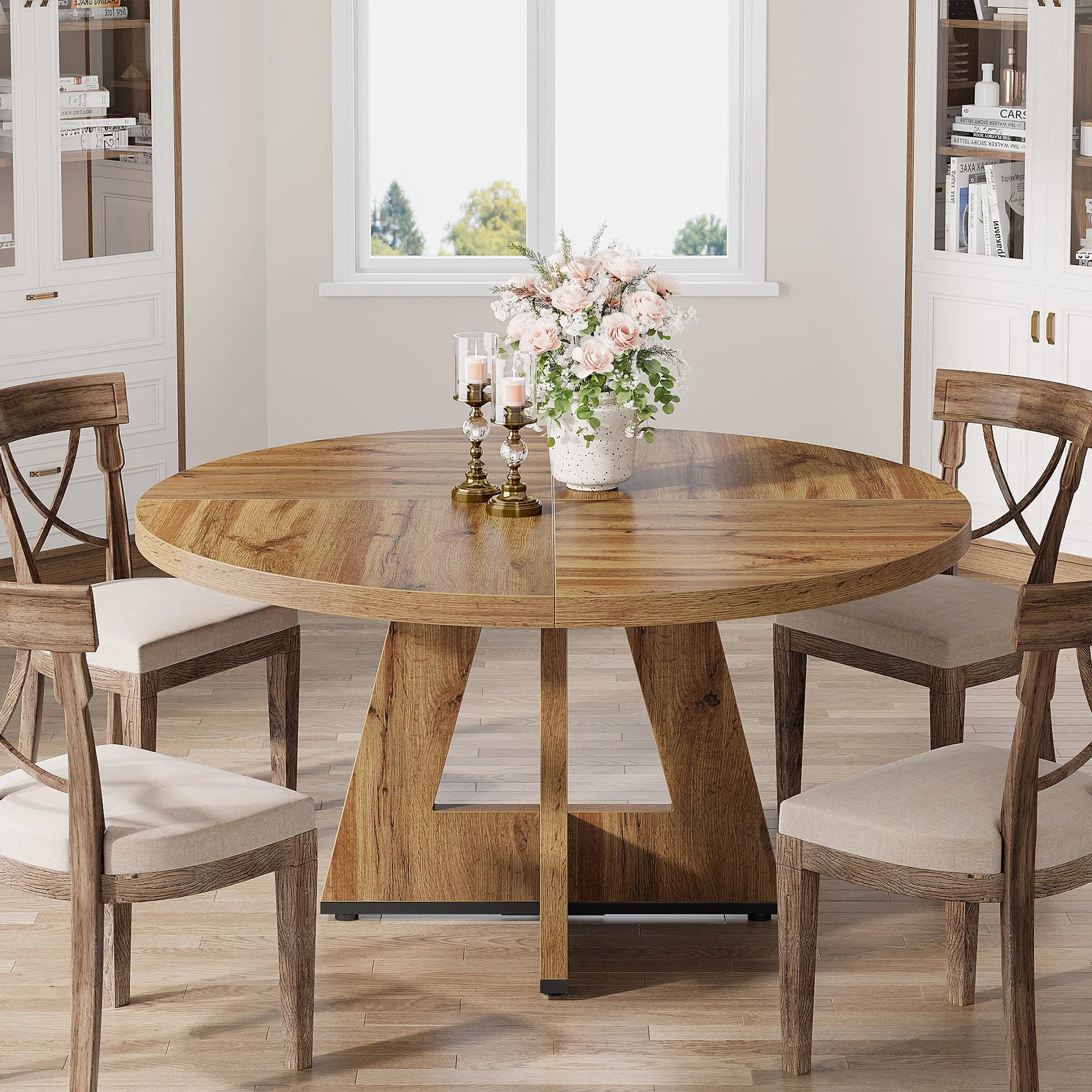 Round Dining Table for 4