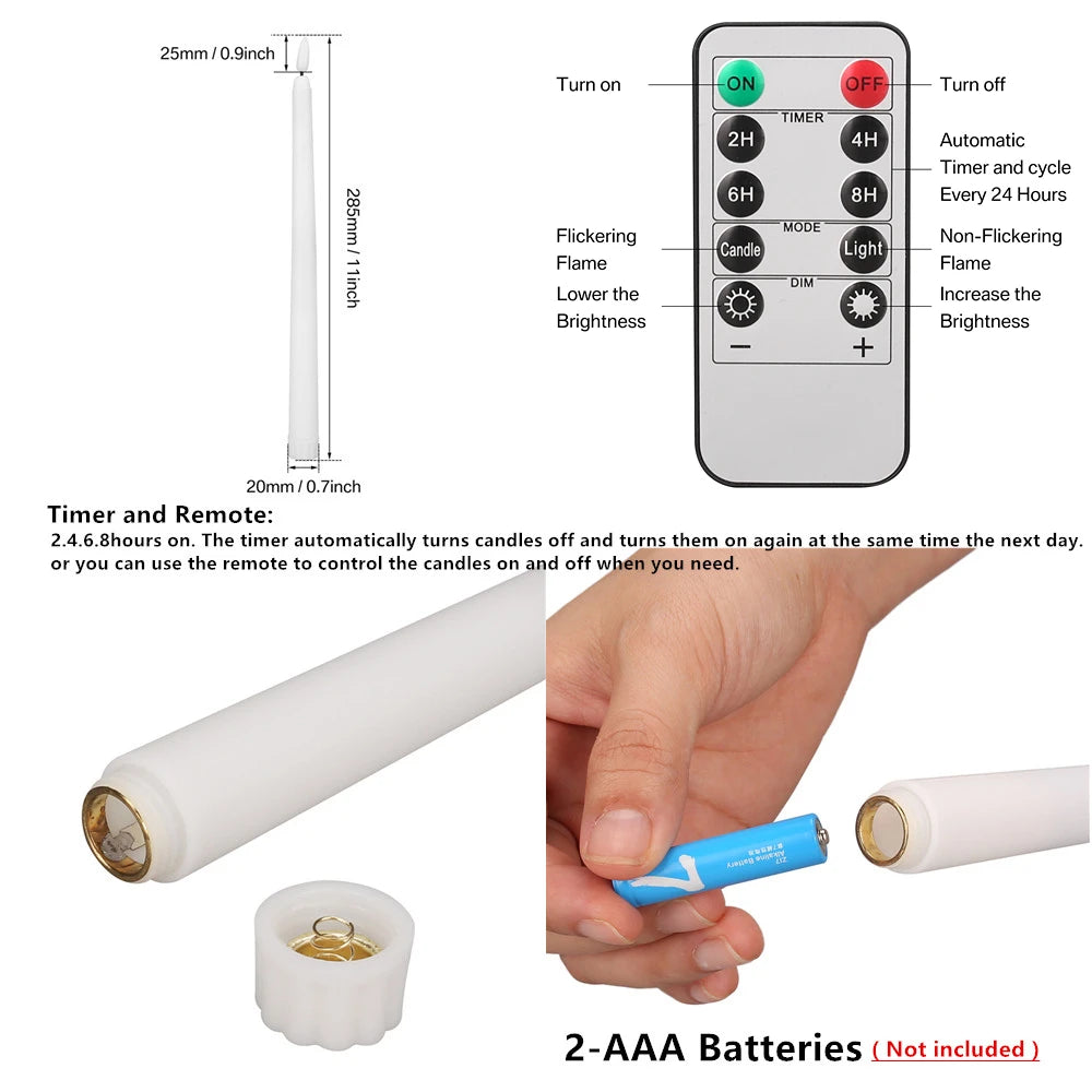 Flameless Flickering Battery Operated Tea Light Candles