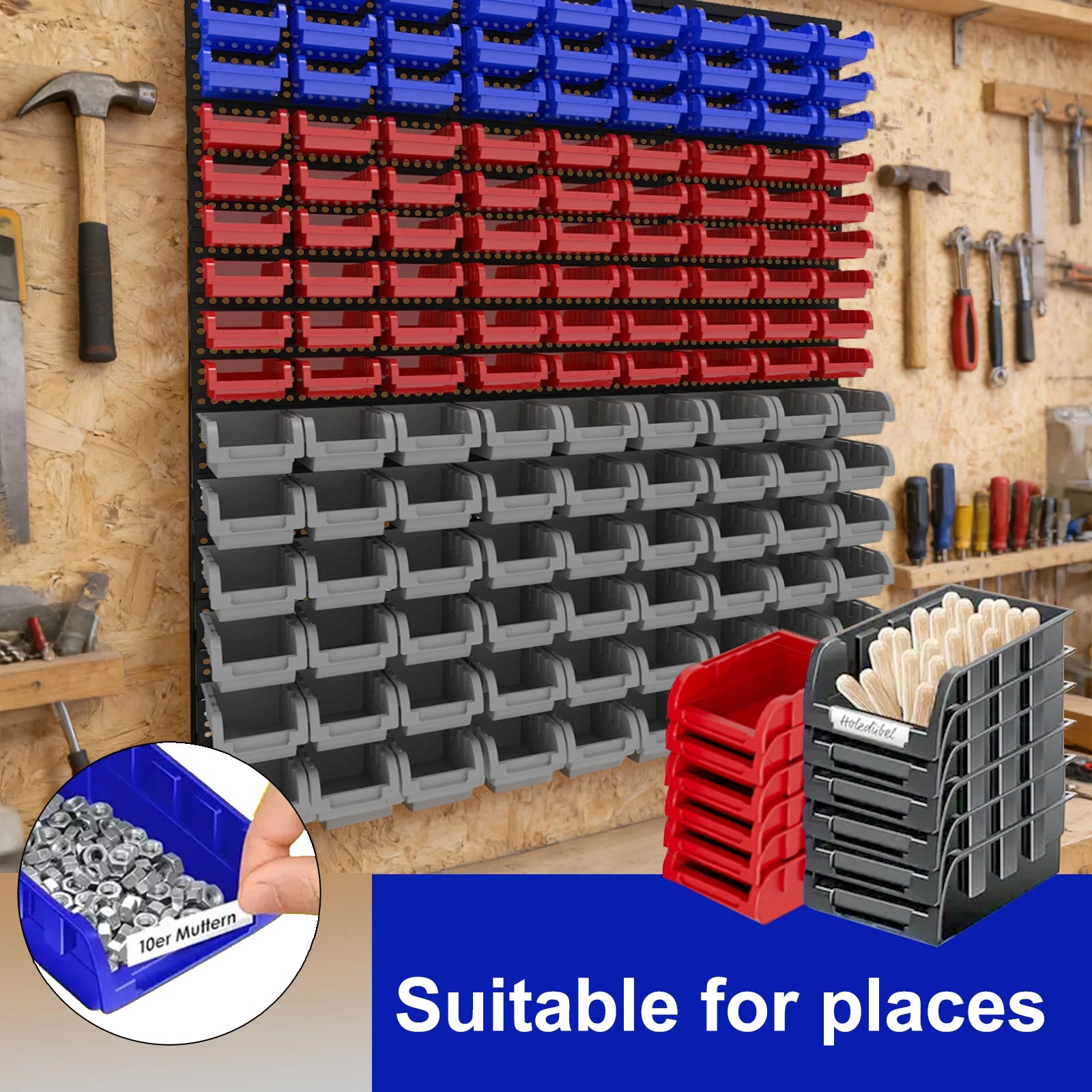Wall-Mounted Tool Organizer System