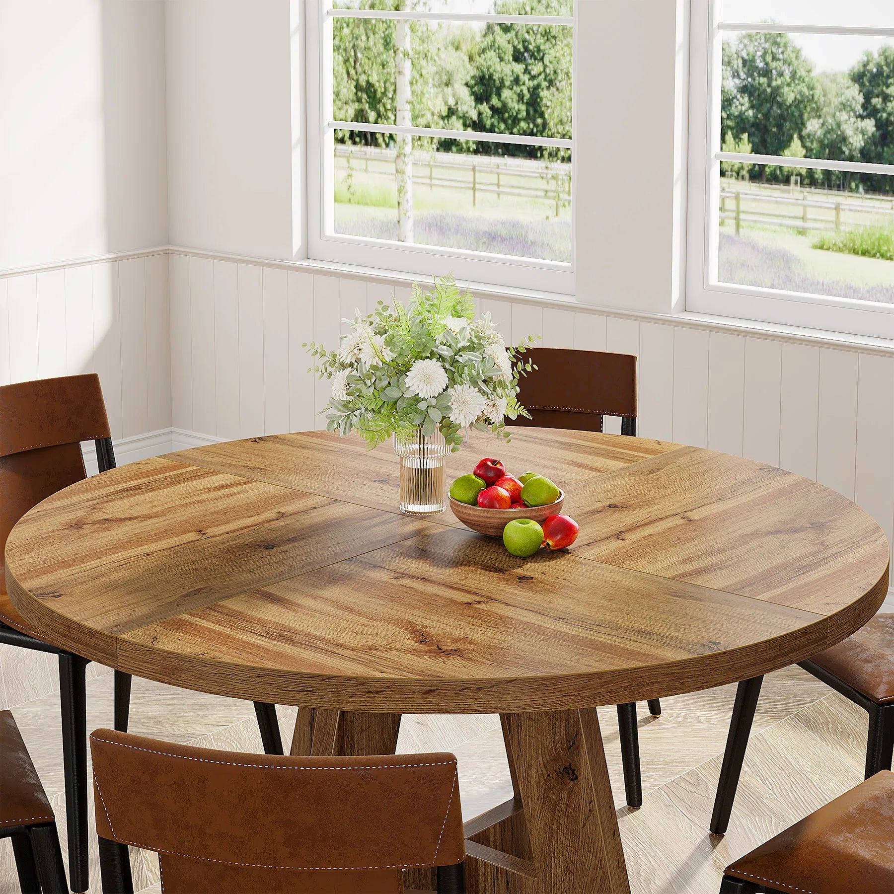 Round Dining Table for 4