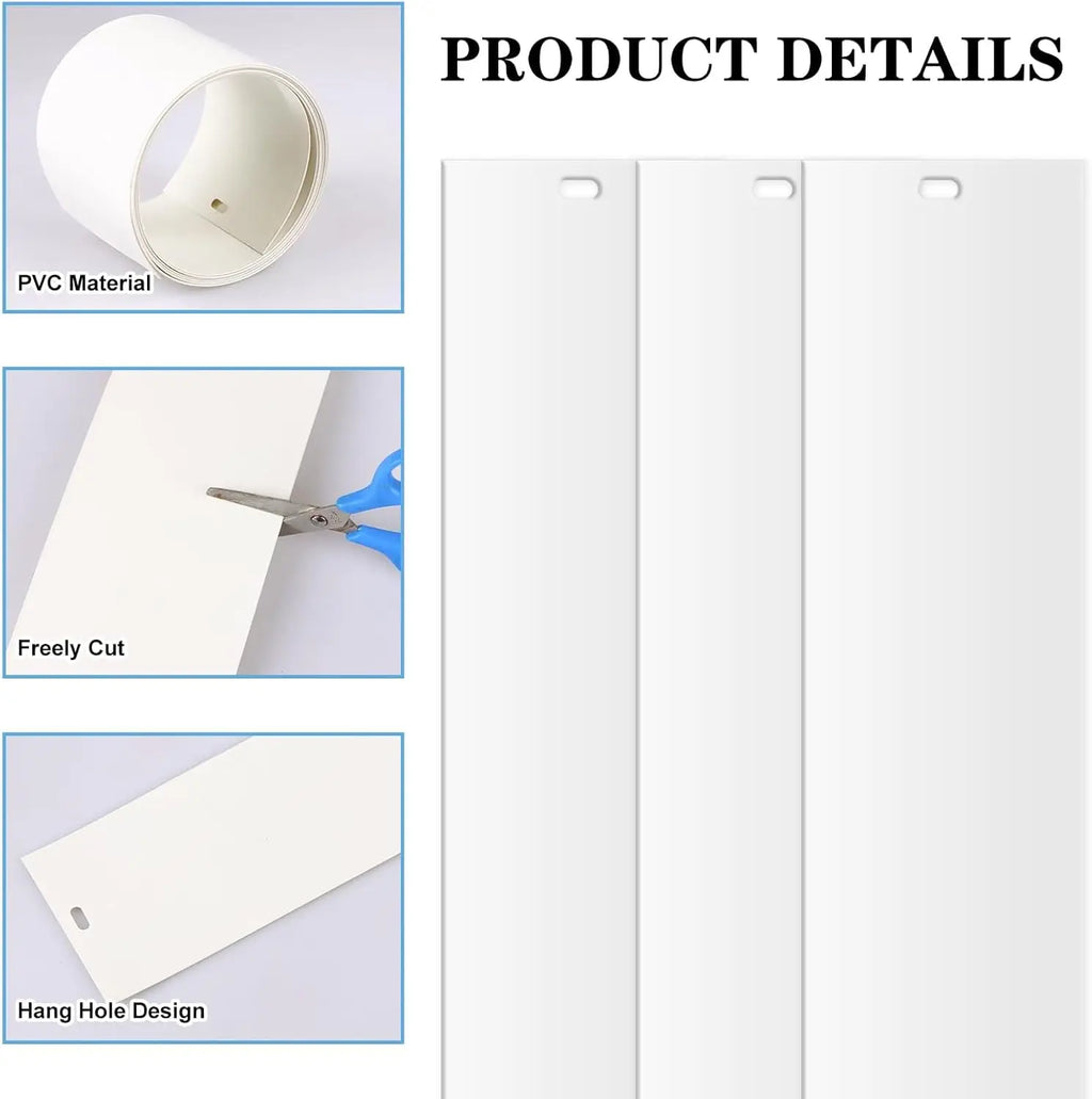 25Pcs 82.5" PVC Vertical Blinds Replacement Slats