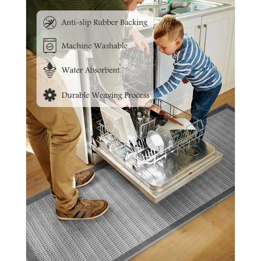 Runner Rugs for Kitchen Floor Non Skid Washable