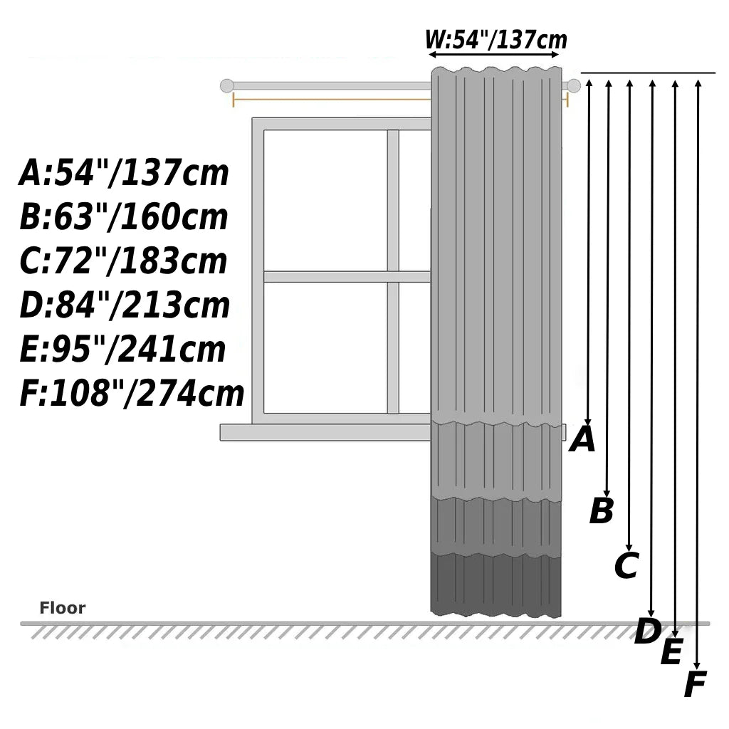 Set Of 4 Solid Color Simple Rod Pocket Blackout Curtains