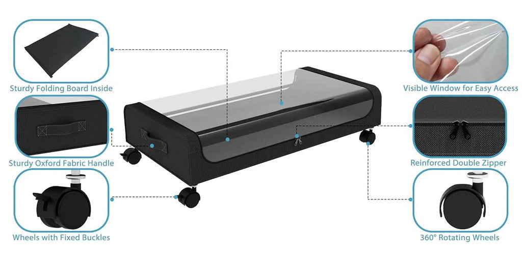 Under Bed Storage With Wheels