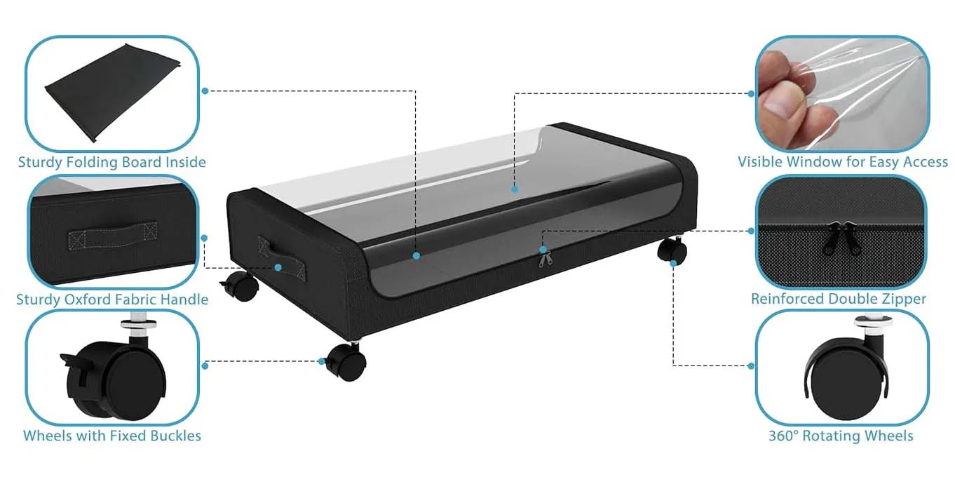 Under Bed Storage With Wheels