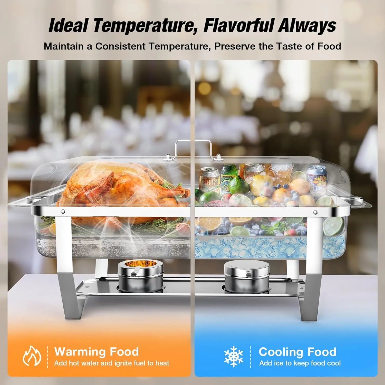 Chafing Dish Buffet Set Stainless Steel