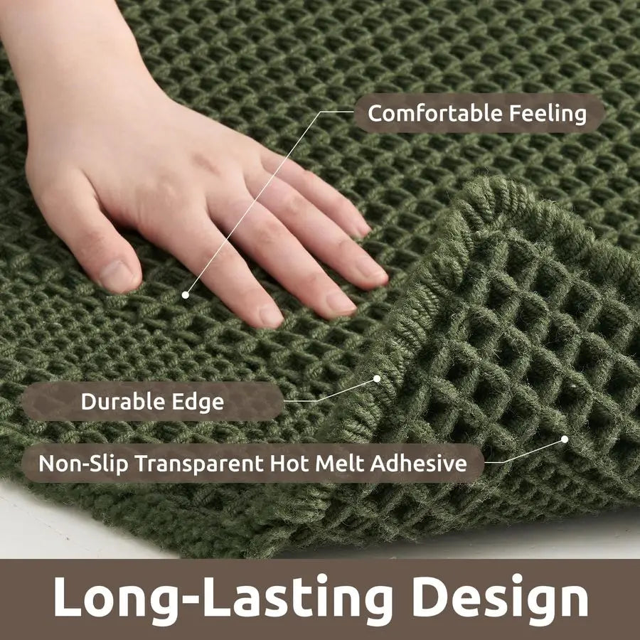 Non Slip, Machine Washable Bathroom Rugs