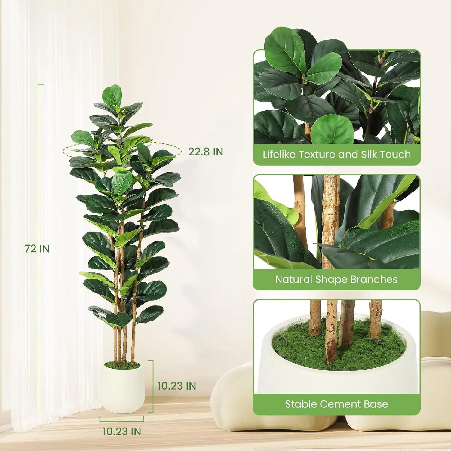 Artificial Fiddle Leaf Fig Tree