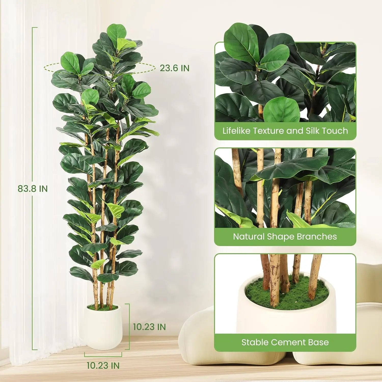 Artificial Fiddle Leaf Fig Tree
